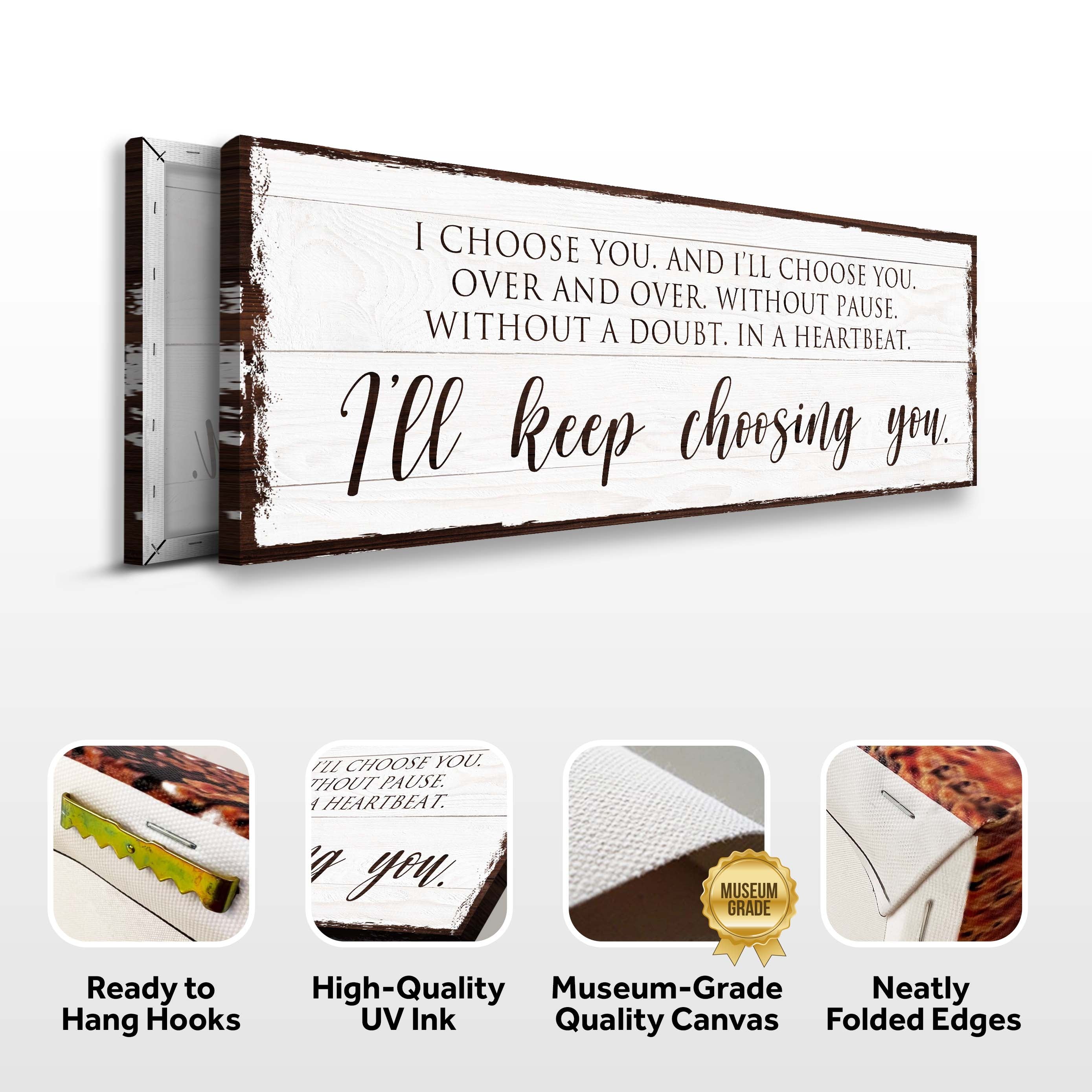 I'll Keep Choosing You Bedroom Sign II on sale at MyriadMart
