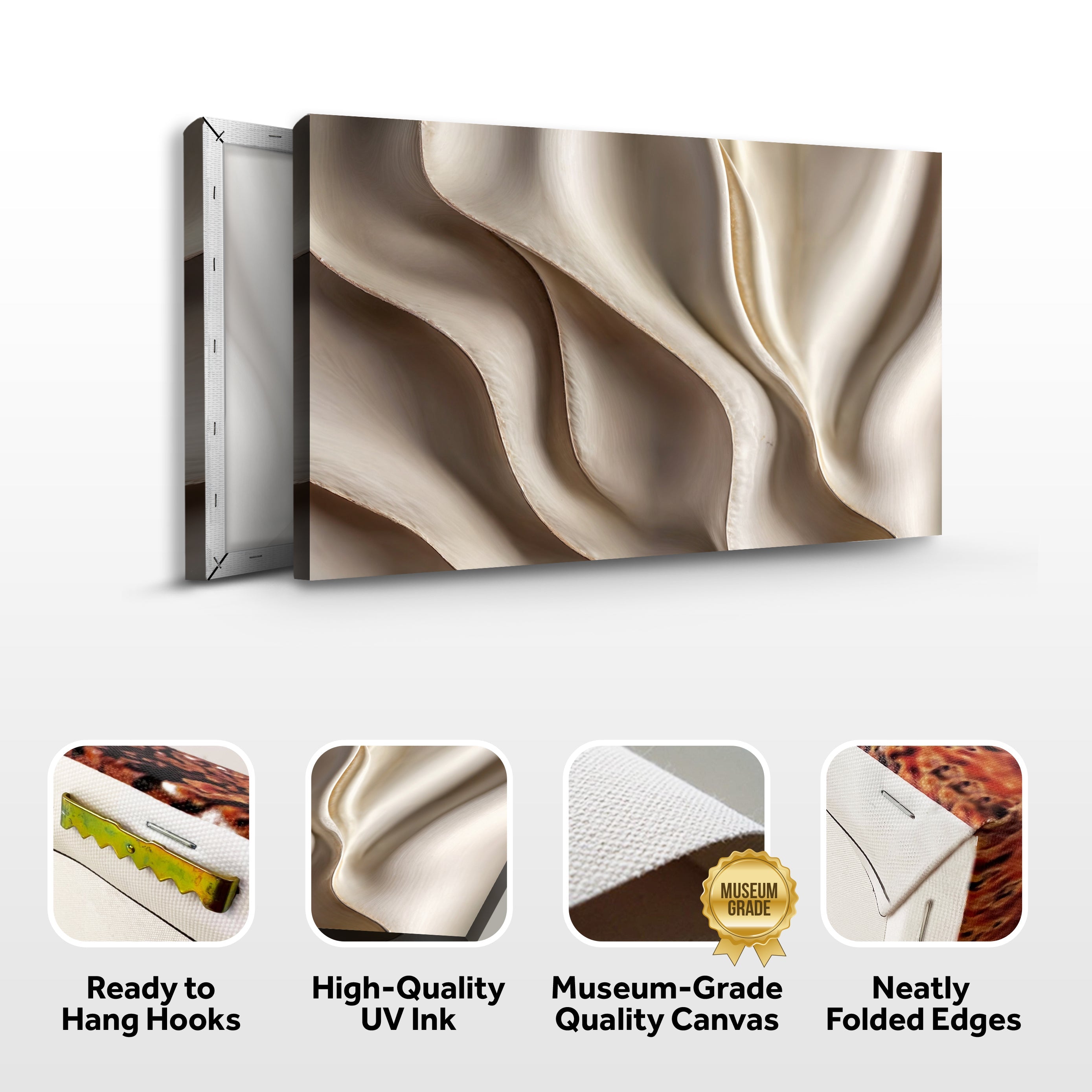 Beyond the Surface – 3D Abstract Waves Wall Art on sale at MyriadMart