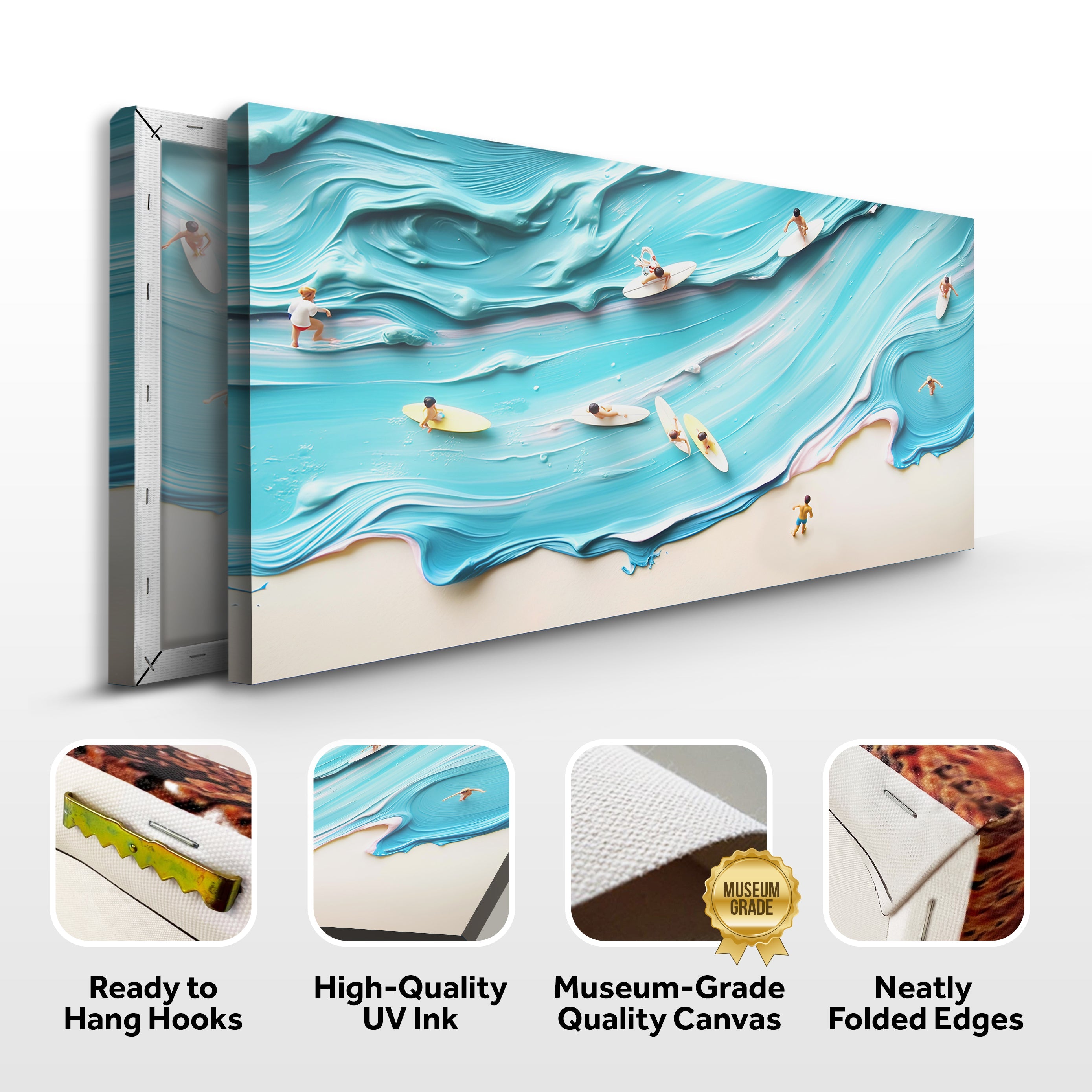 Abstract Aerial View Beach Wall Art on sale at MyriadMart