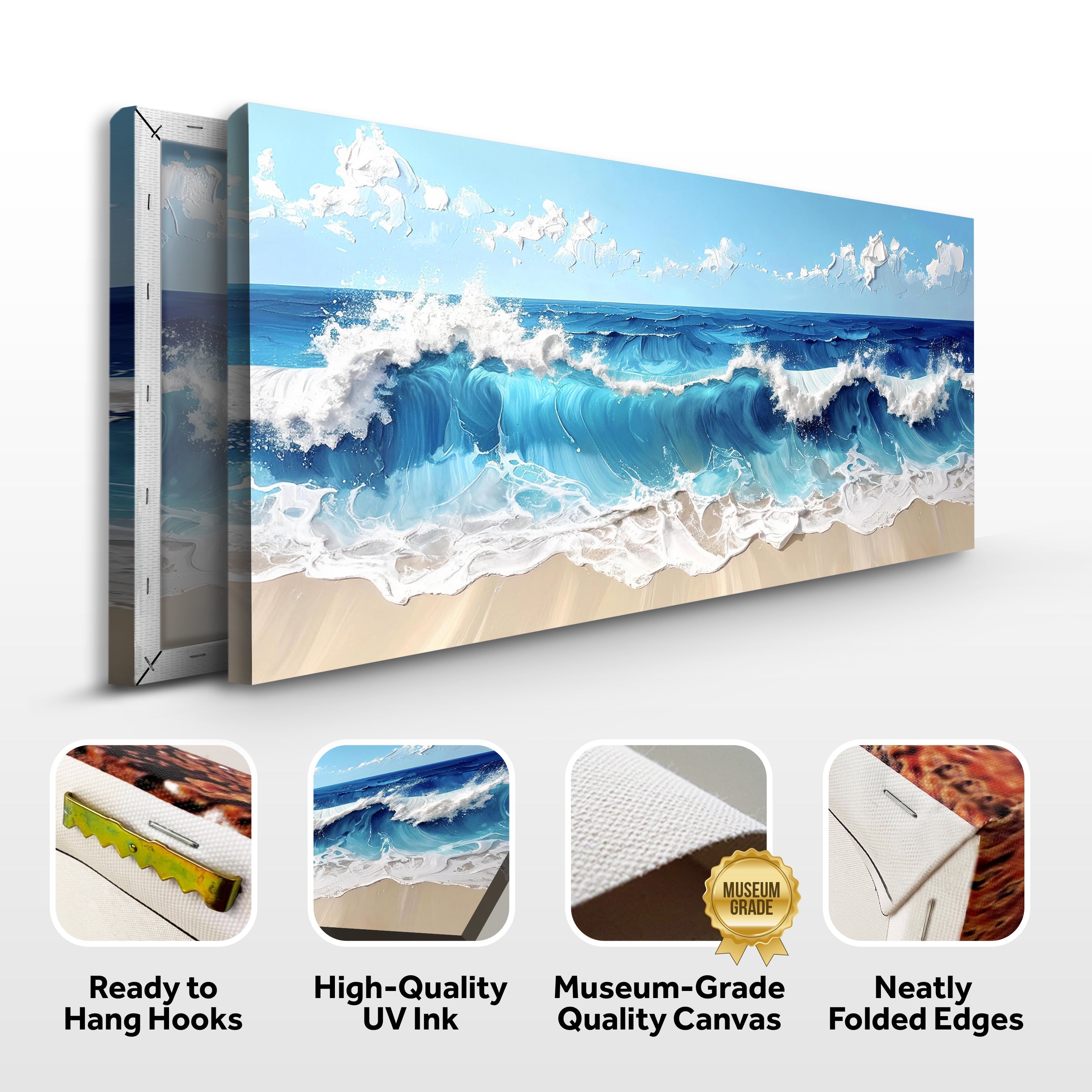 Serene Ocean Wave Coastal Wall Art II on sale at MyriadMart
