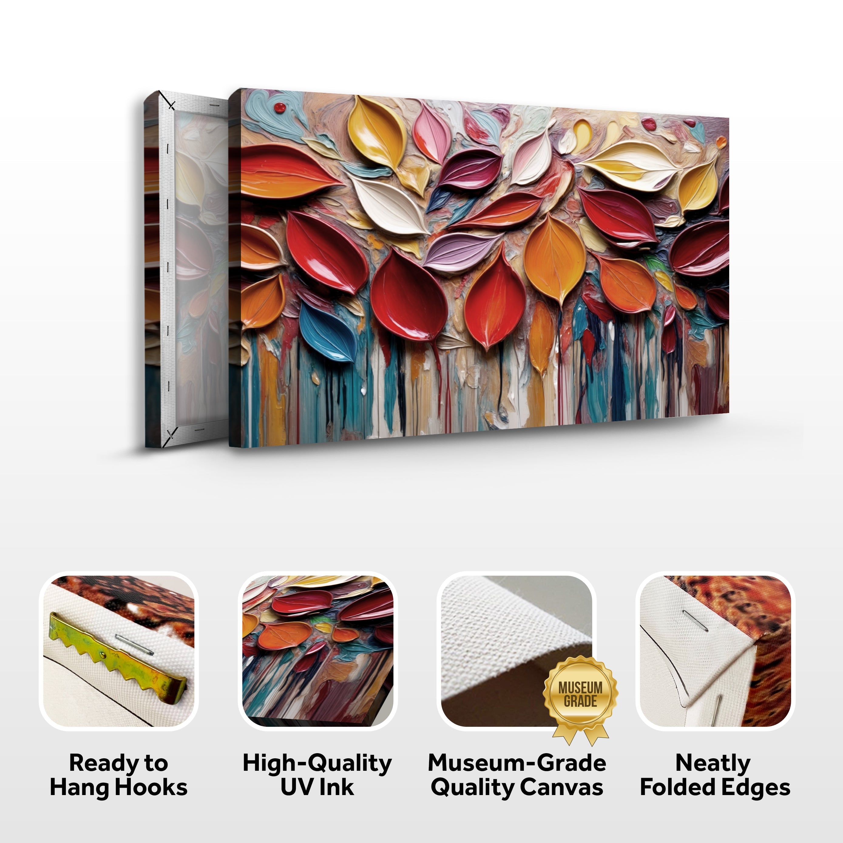 Autumn Rain Impasto Wall Art on sale at MyriadMart