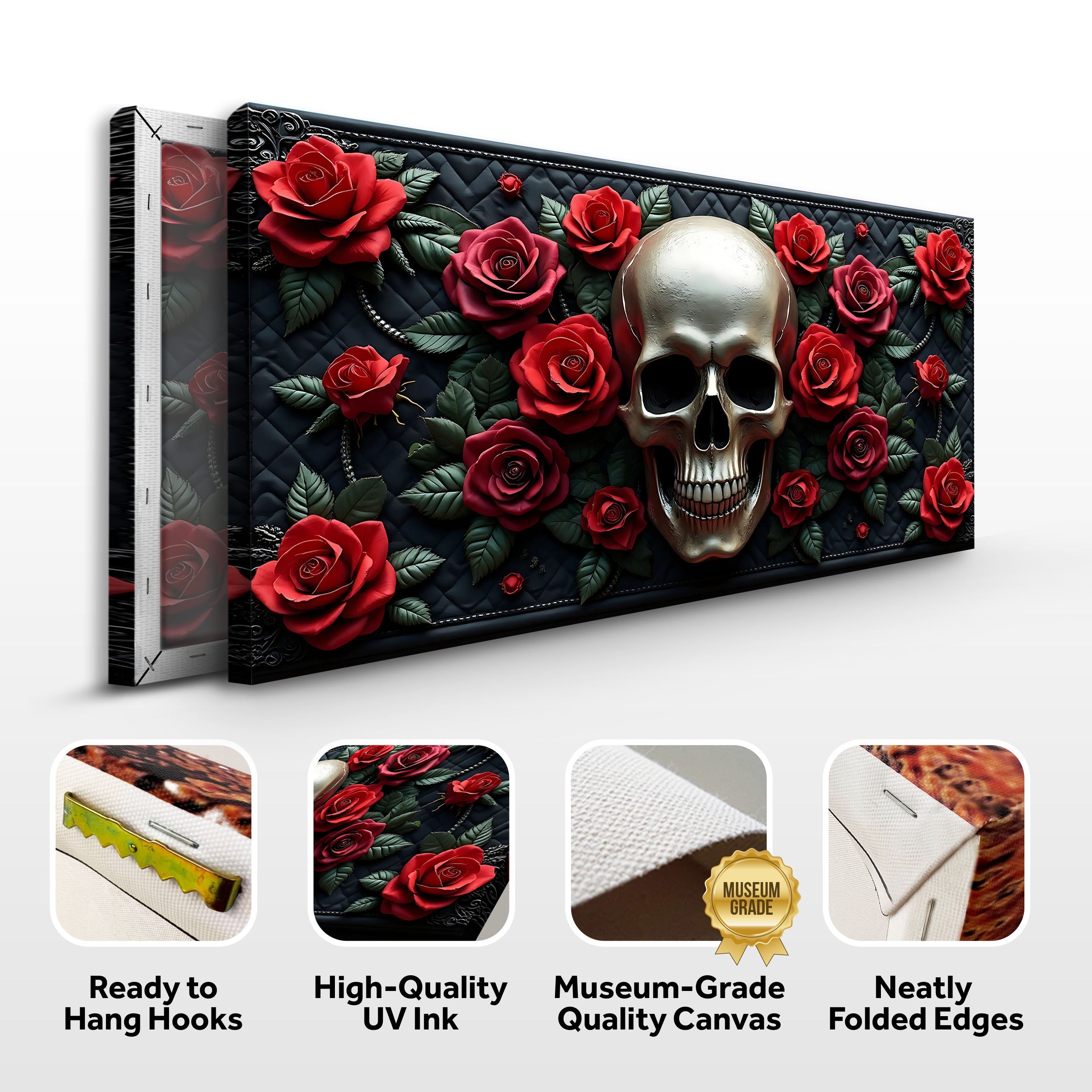 3D Vintage Skull Wall Art V on sale at MyriadMart