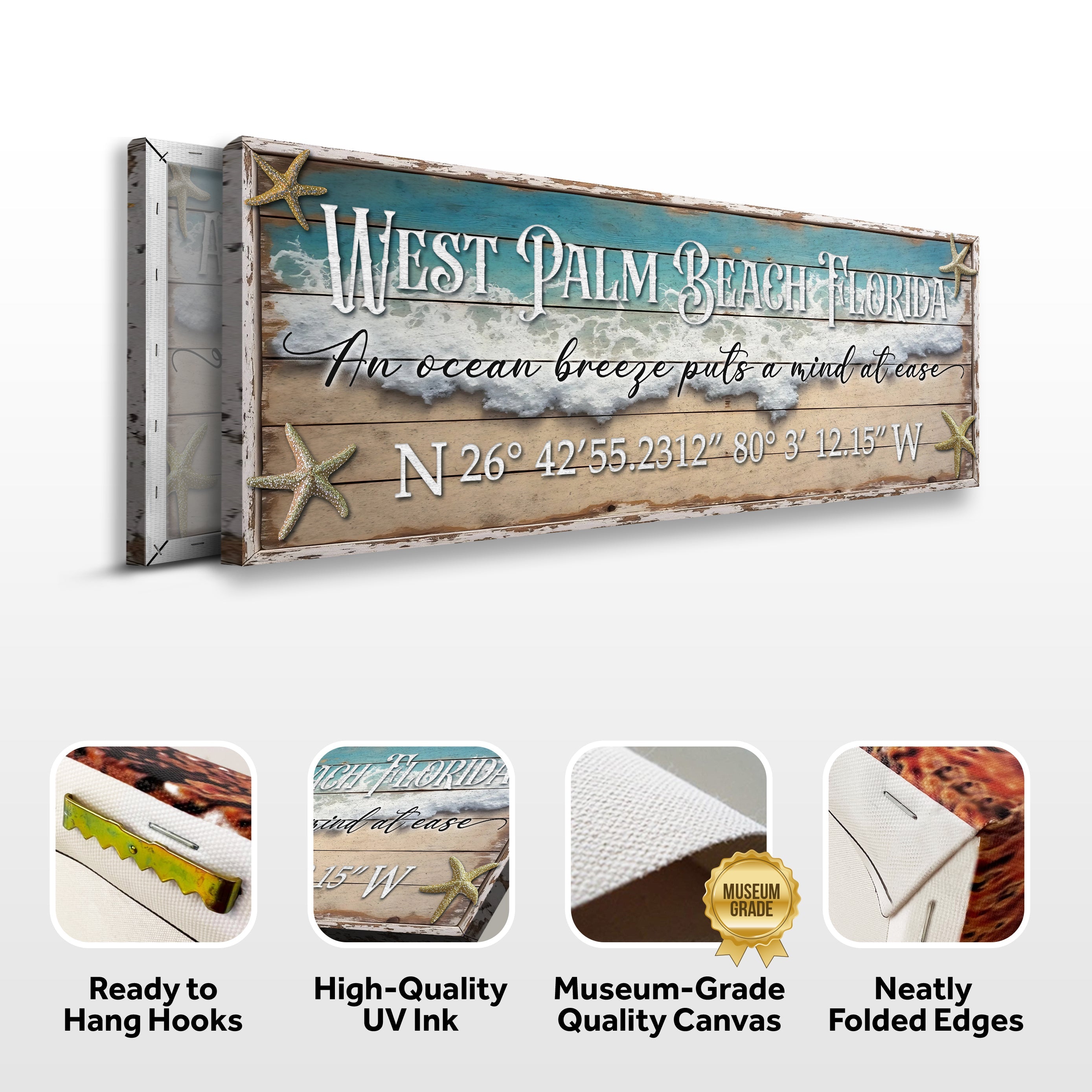 Personalized Beach House Coastal Sign II on sale at MyriadMart