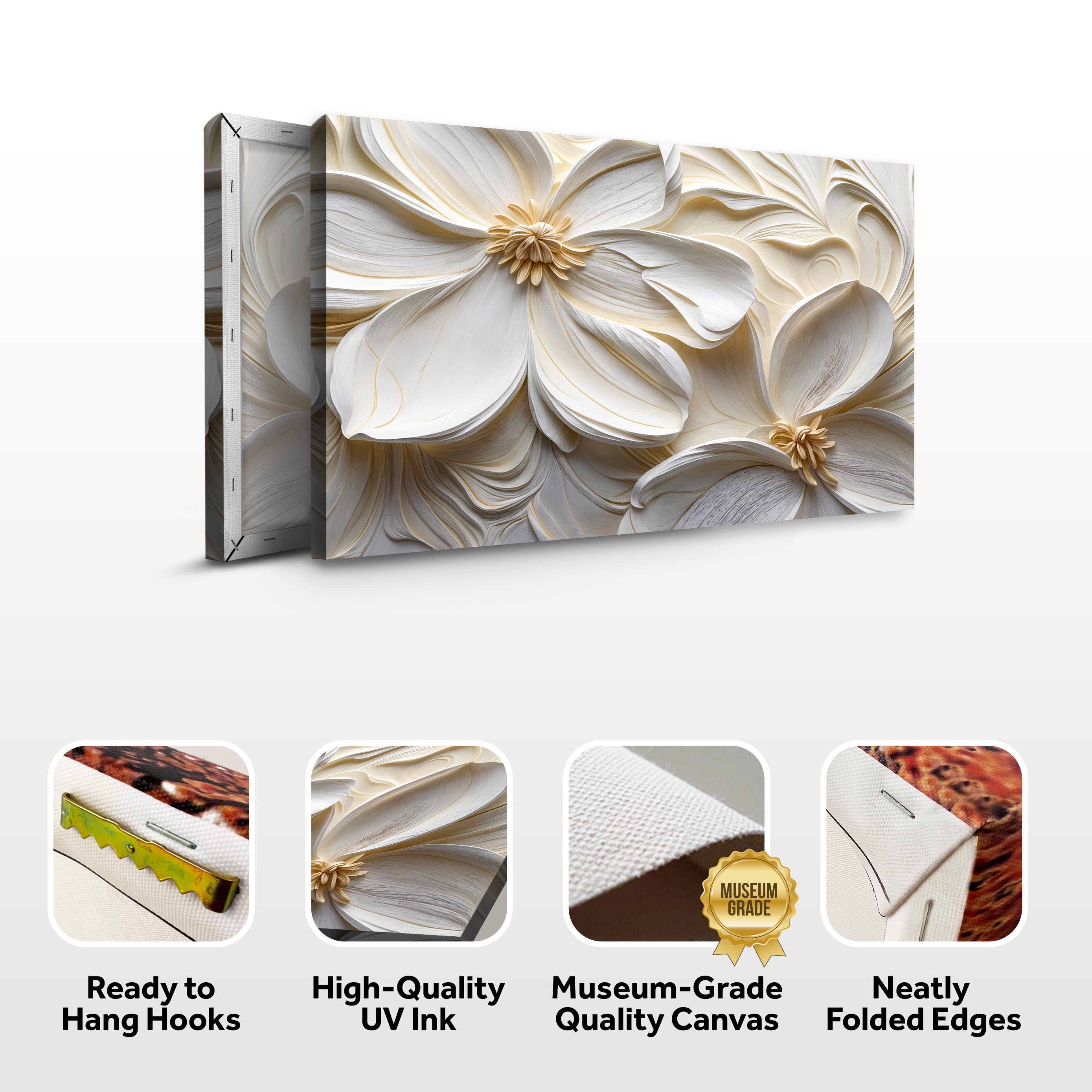 3D Minimalist Flower Wall Art II on sale at MyriadMart