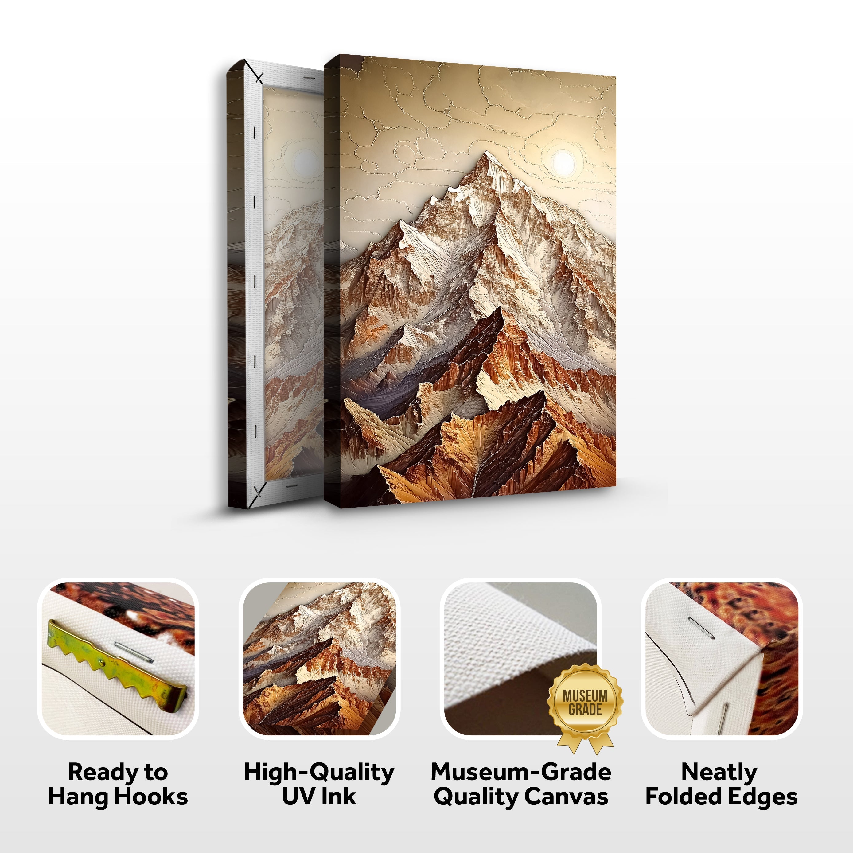3D Minimalist Mountain Wall Art on sale at MyriadMart