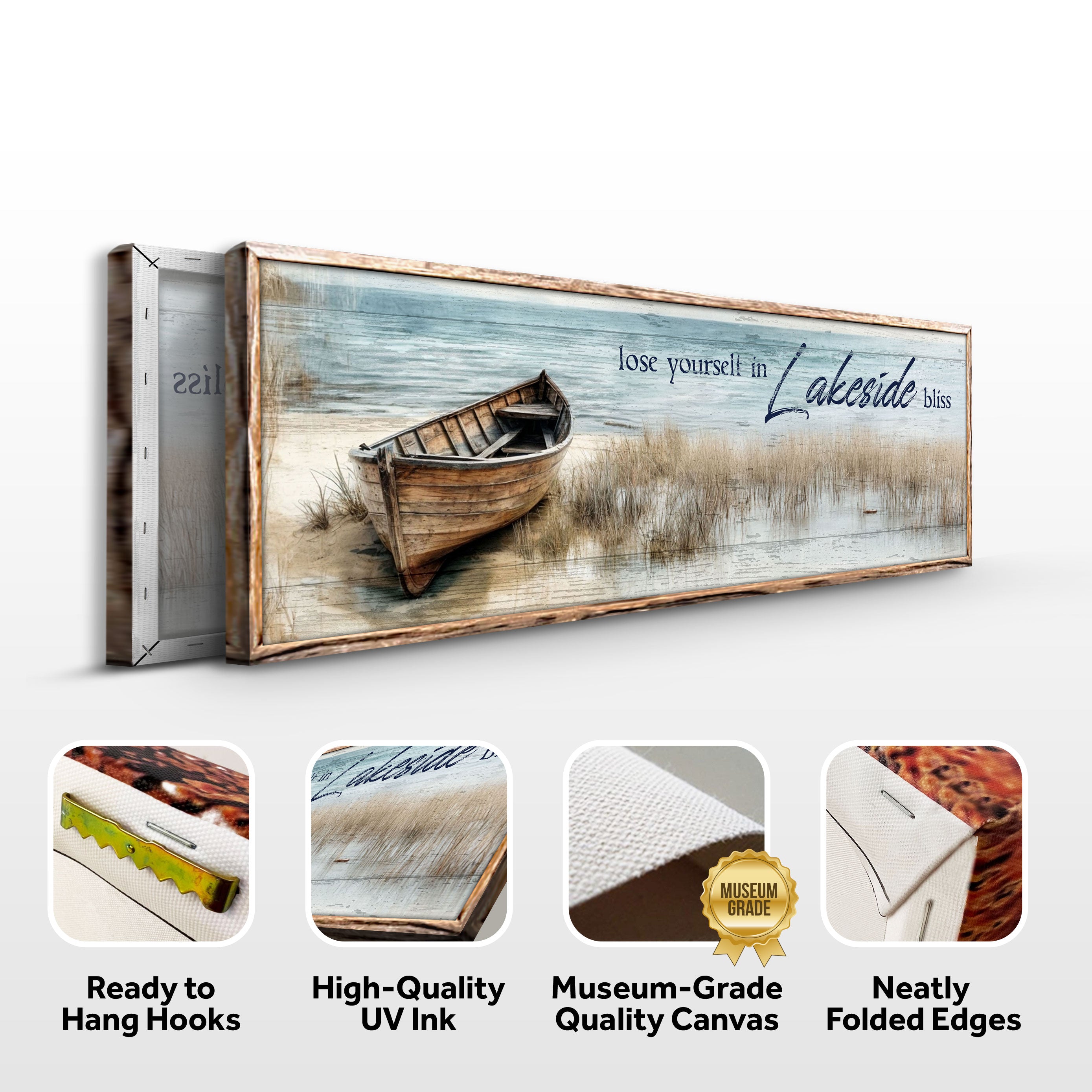 Lose Yourself in Lakeside Bliss Lake House Coastal Sign II on sale at MyriadMart