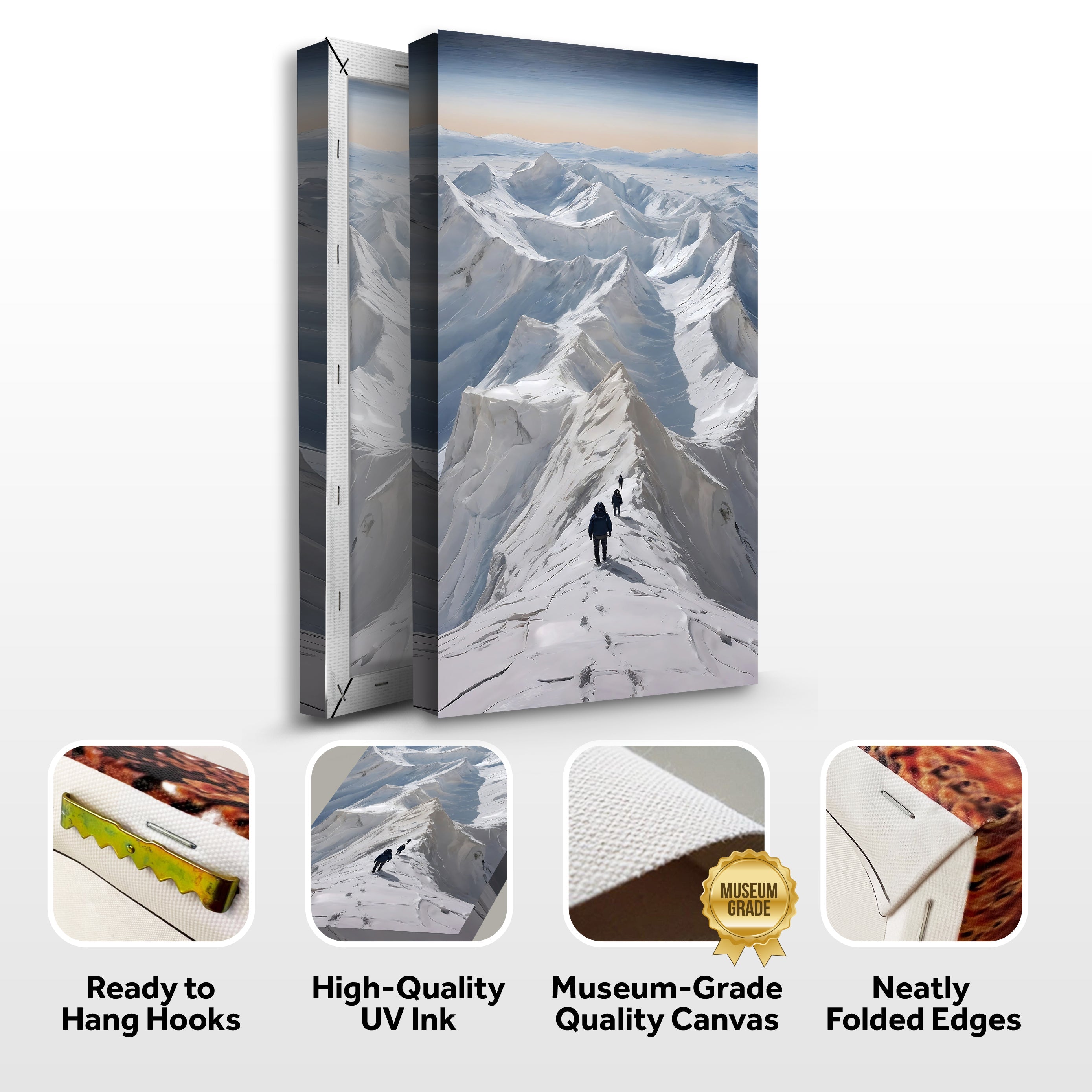Snow Mountain Abstract Wall Art on sale at MyriadMart