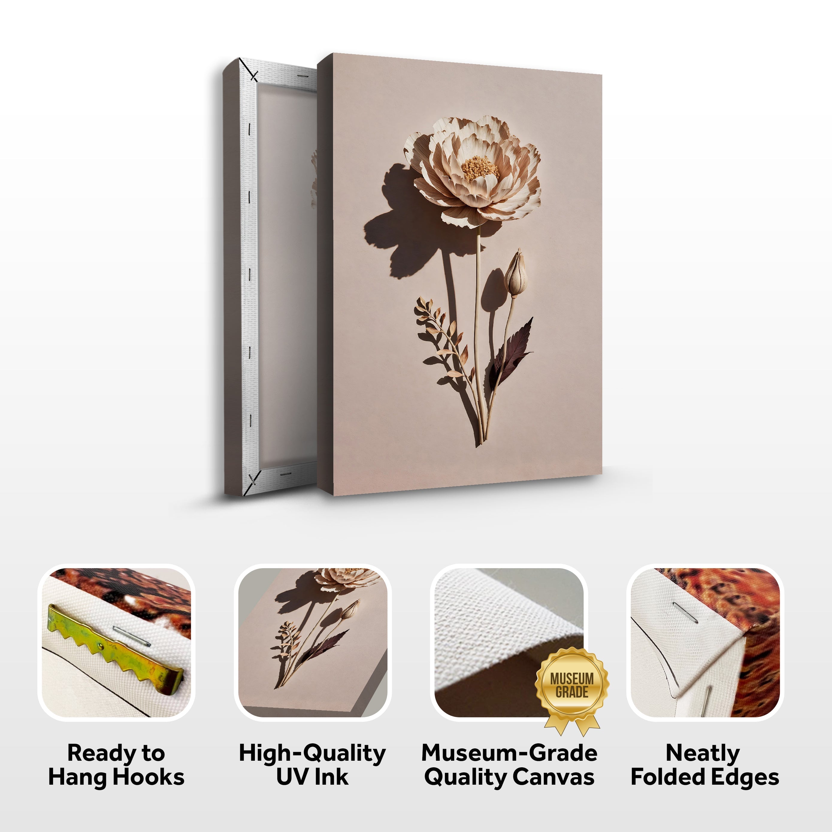 Minimalist Lone Flower Wall Art on sale at MyriadMart