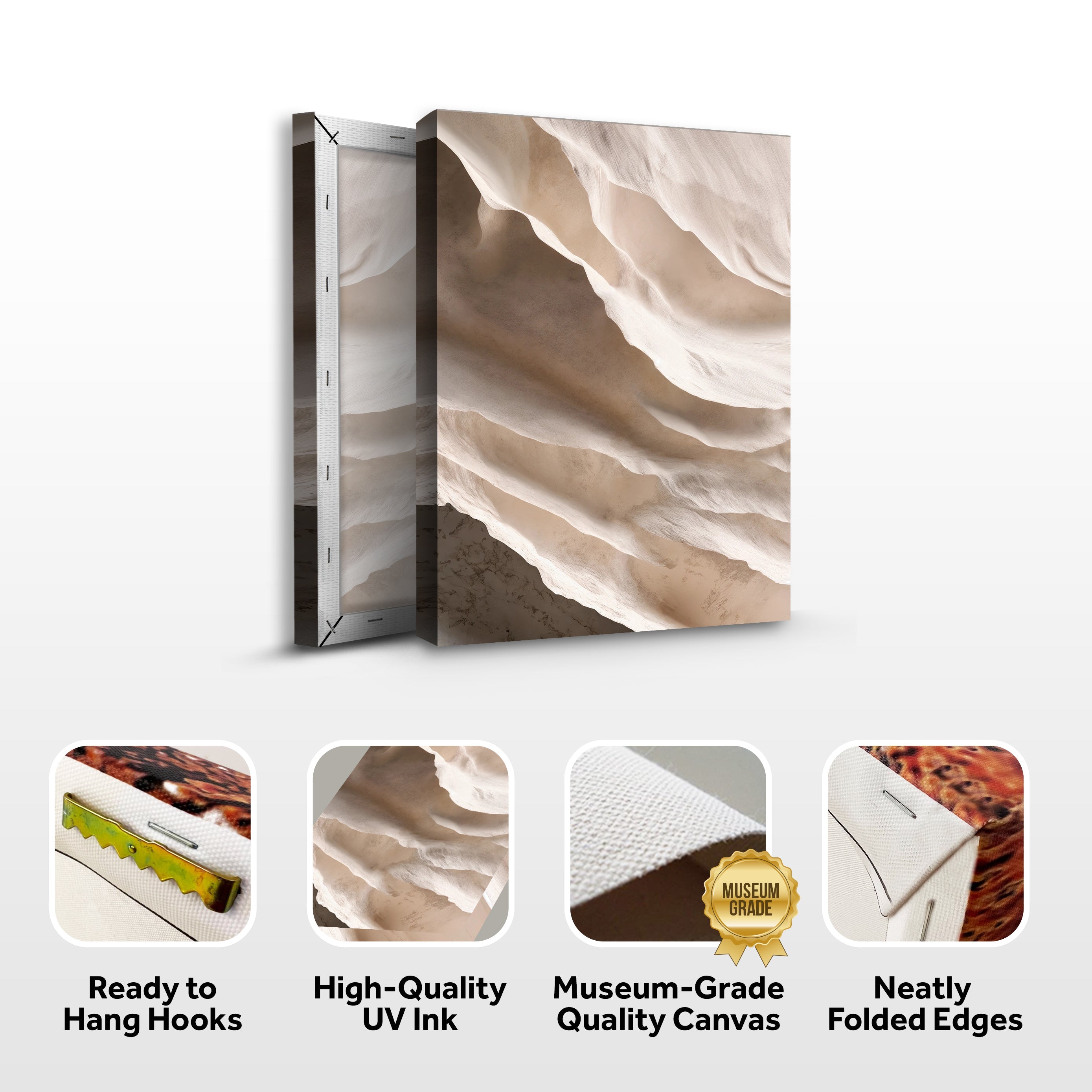 Light Neutral Impasto Wall Art on sale at MyriadMart