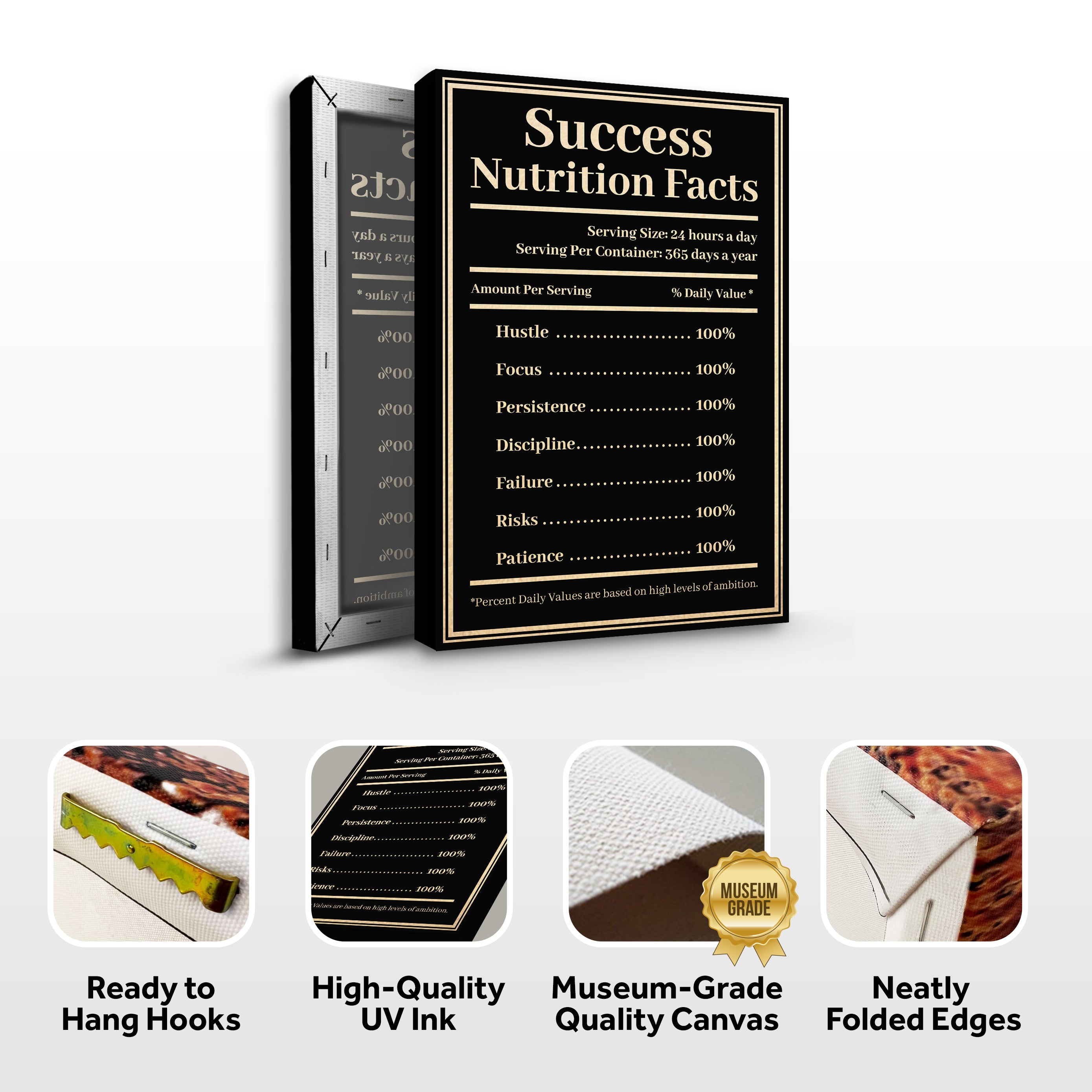 Ingredients For Success Motivational Wall Sign on sale at MyriadMart