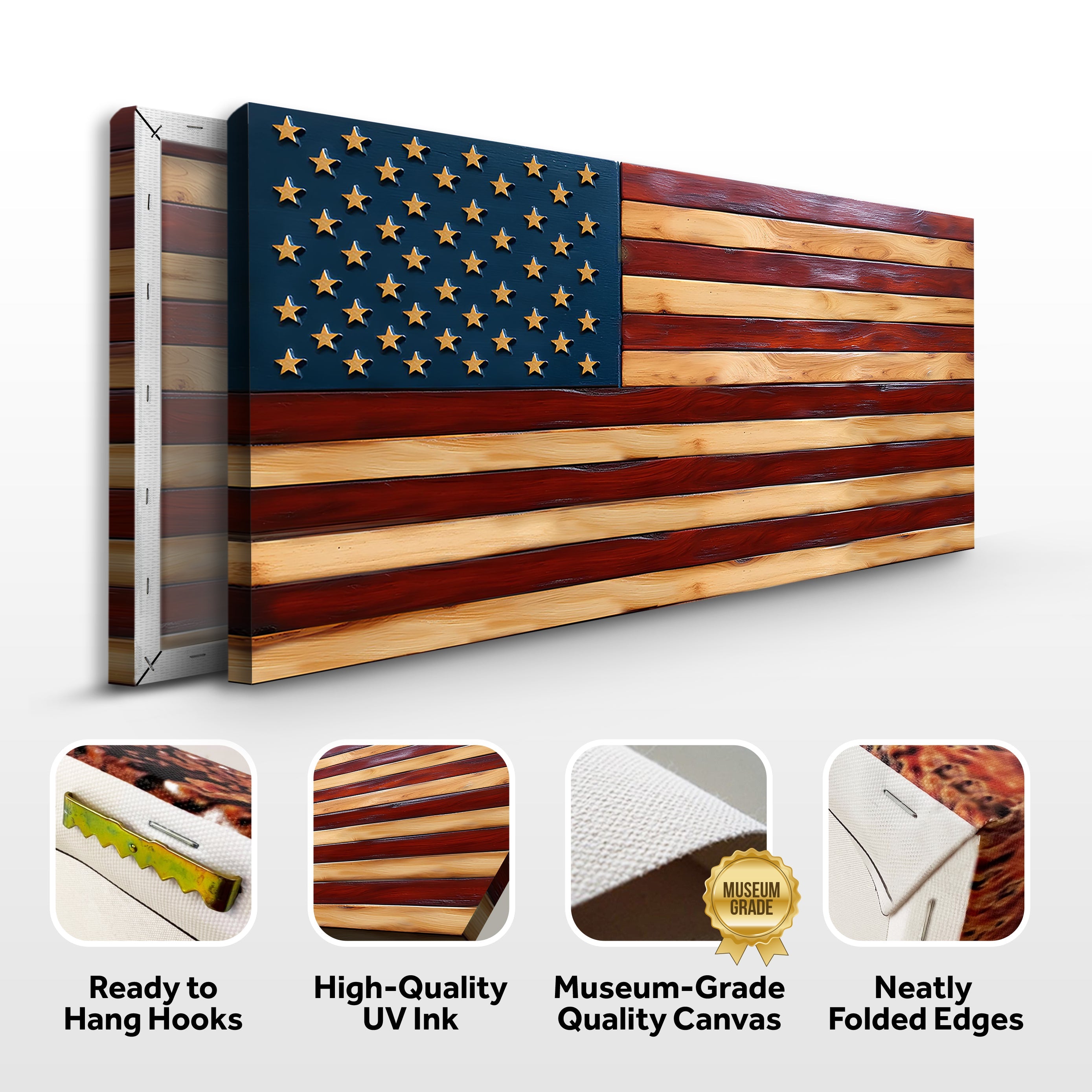Old Glory American Flag Wall Art II on sale at MyriadMart