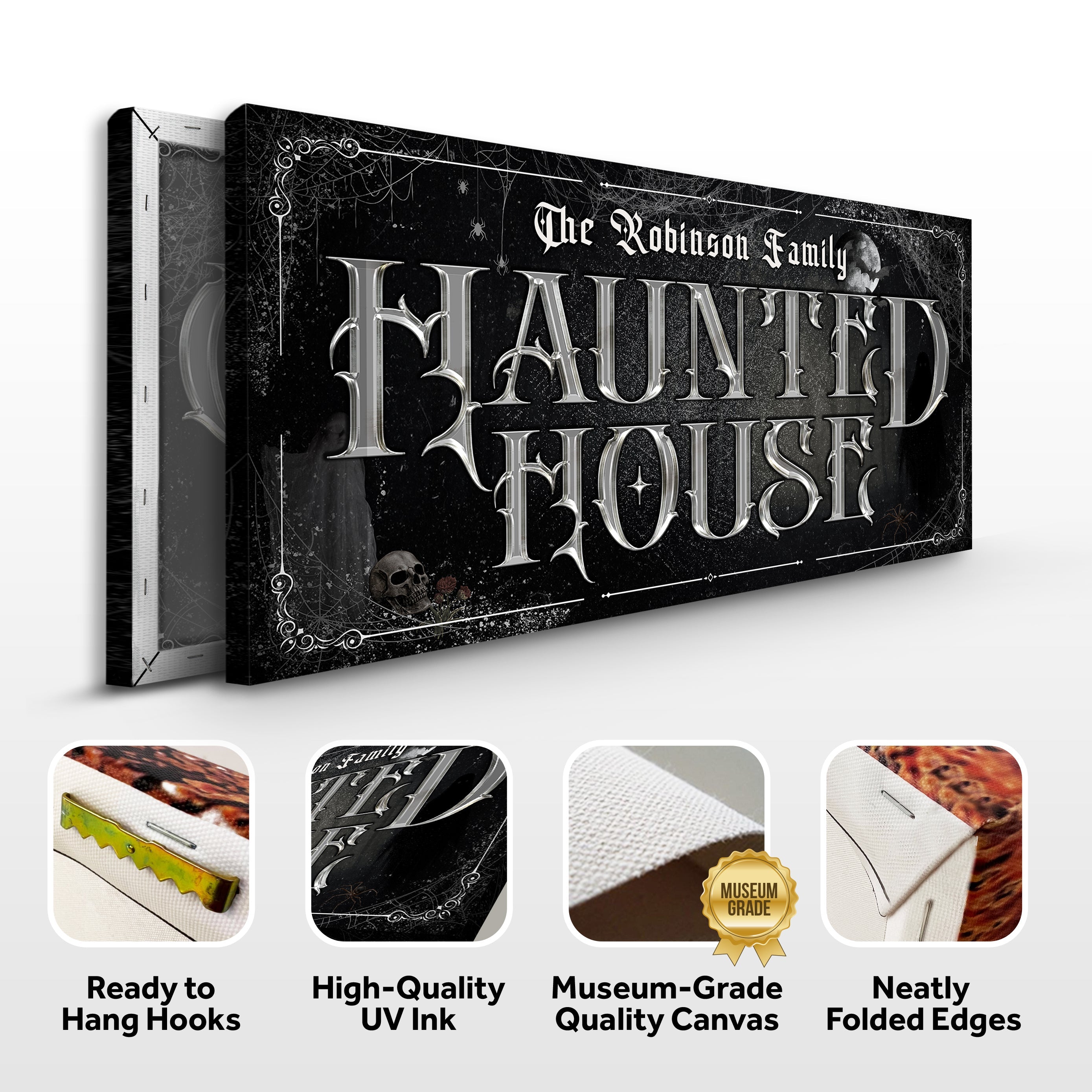 Personalized Haunted House Halloween Sign III on sale at MyriadMart