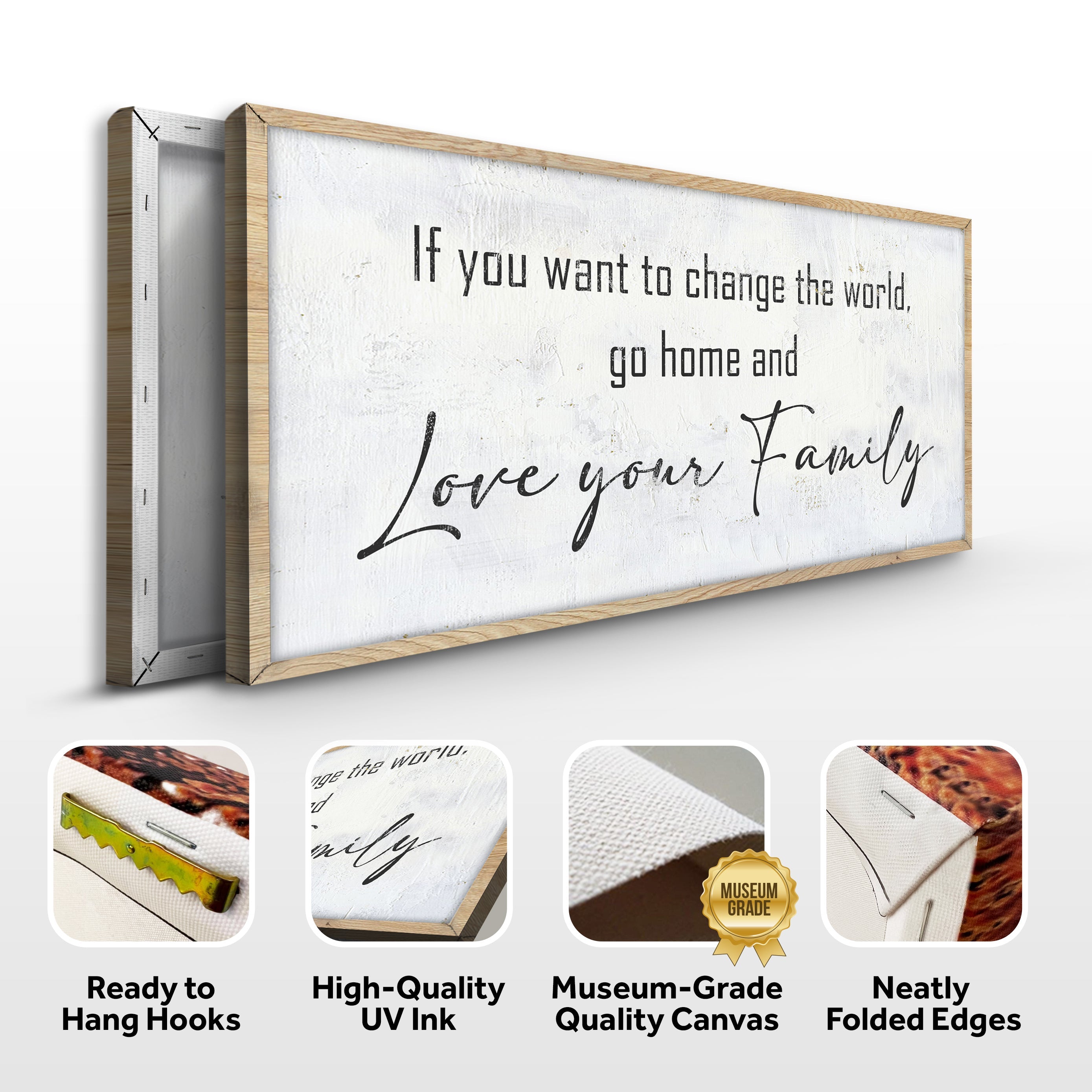 Go Home And Love Your Family Sign IV on sale at MyriadMart