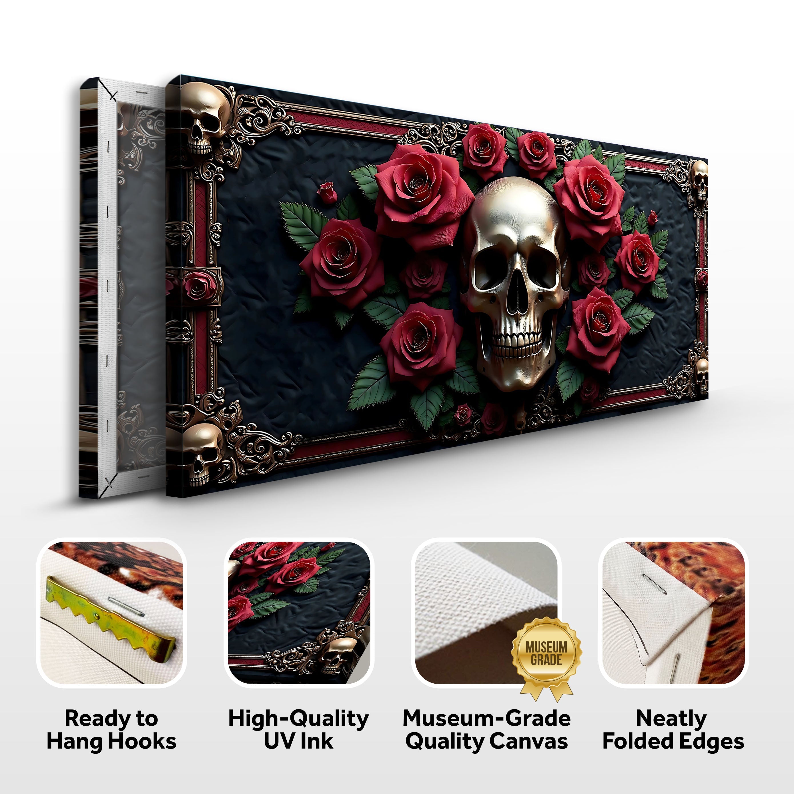 3D Vintage Skull Wall Art III on sale at MyriadMart