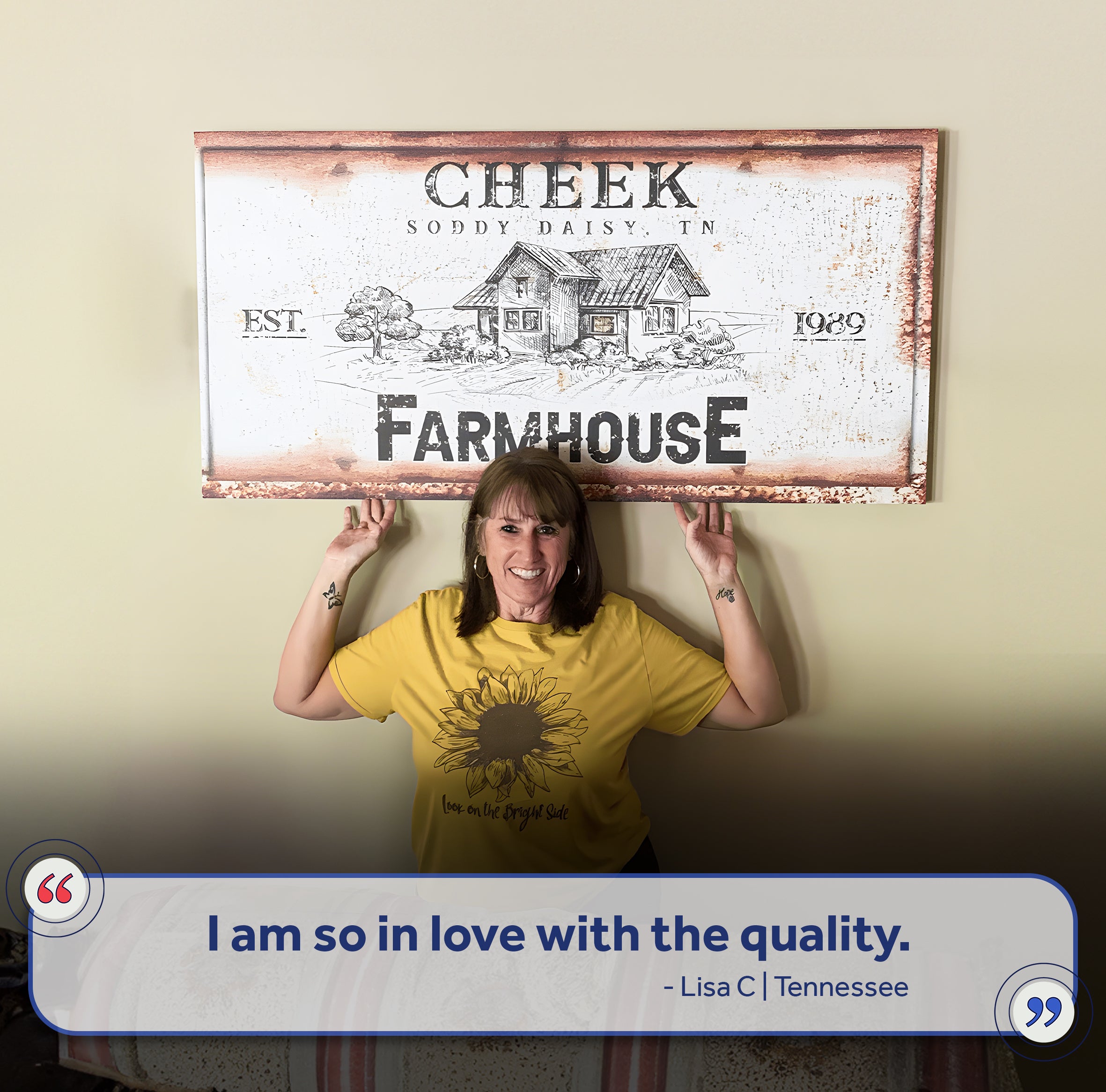 Rustic Farmhouse Personalized Sign III on sale at MyriadMart