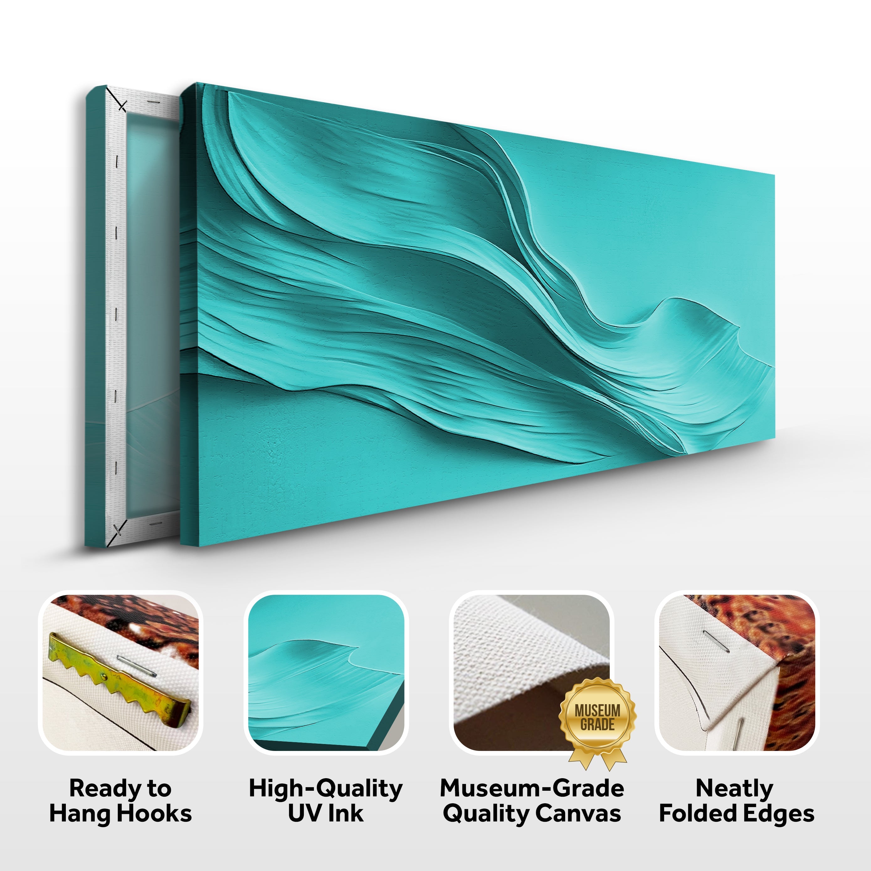 Turquoise Minimalist Wall Art on sale at MyriadMart