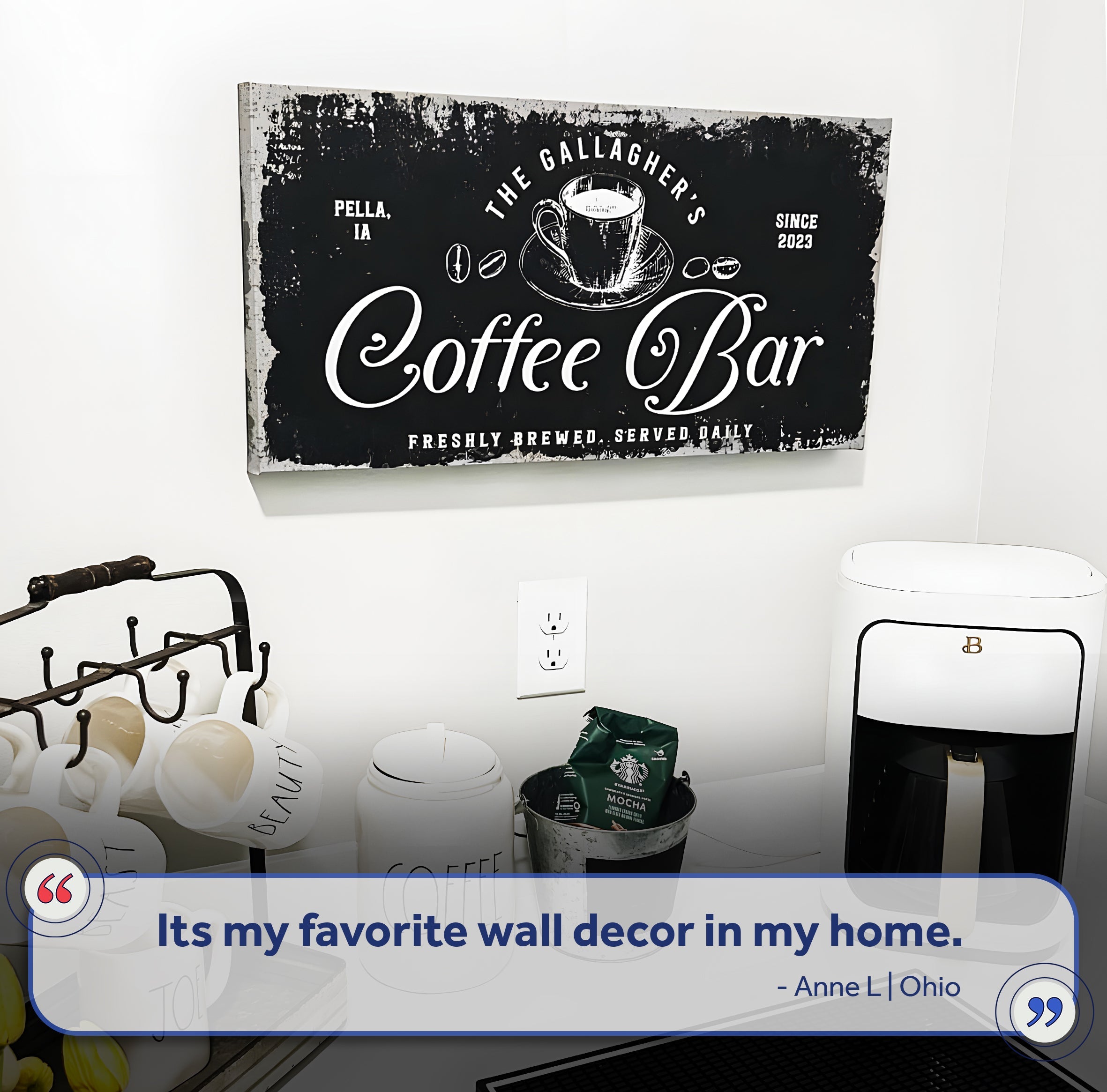 Coffee Bar Sign V on sale at MyriadMart