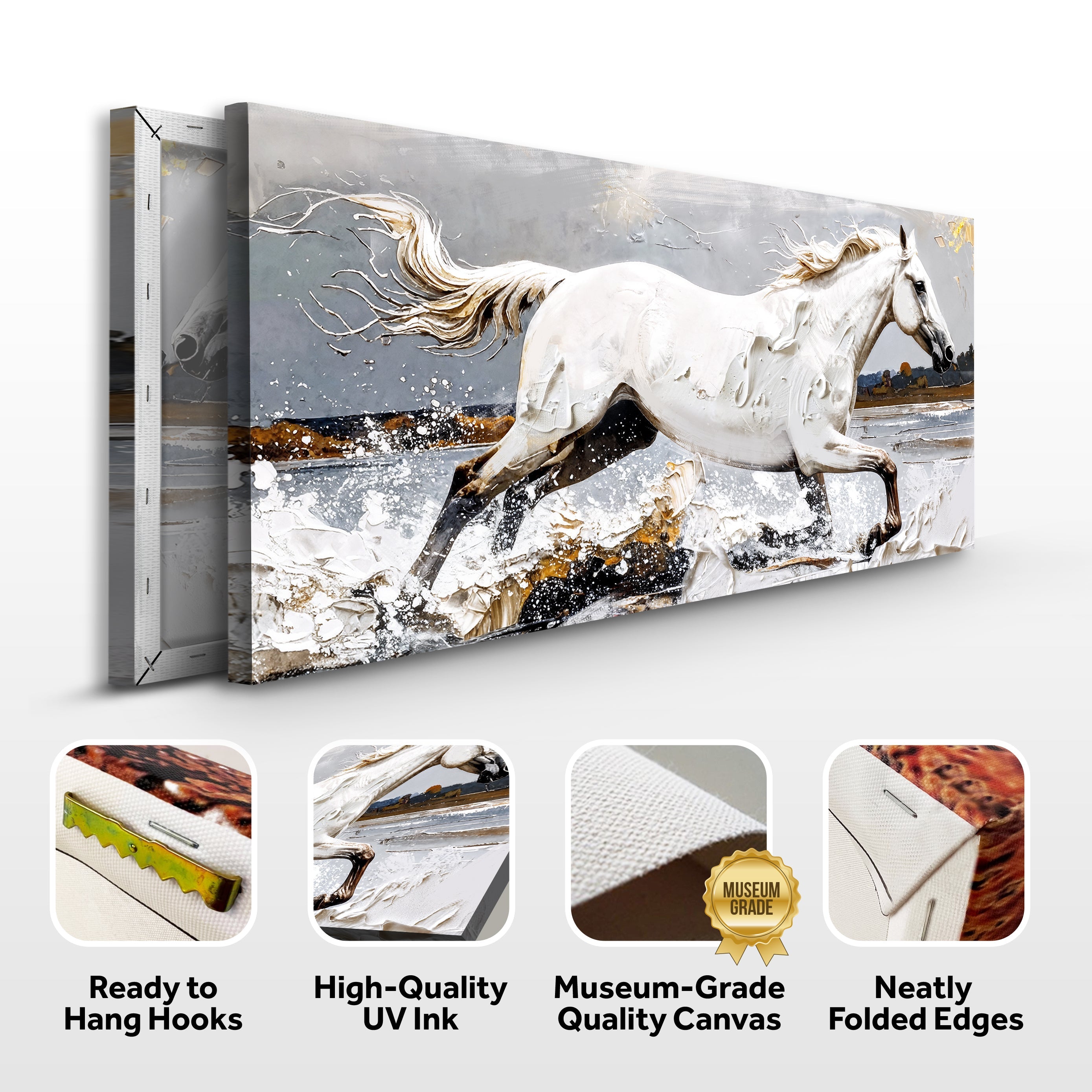Modern Abstract Horse Wall Art on sale at MyriadMart