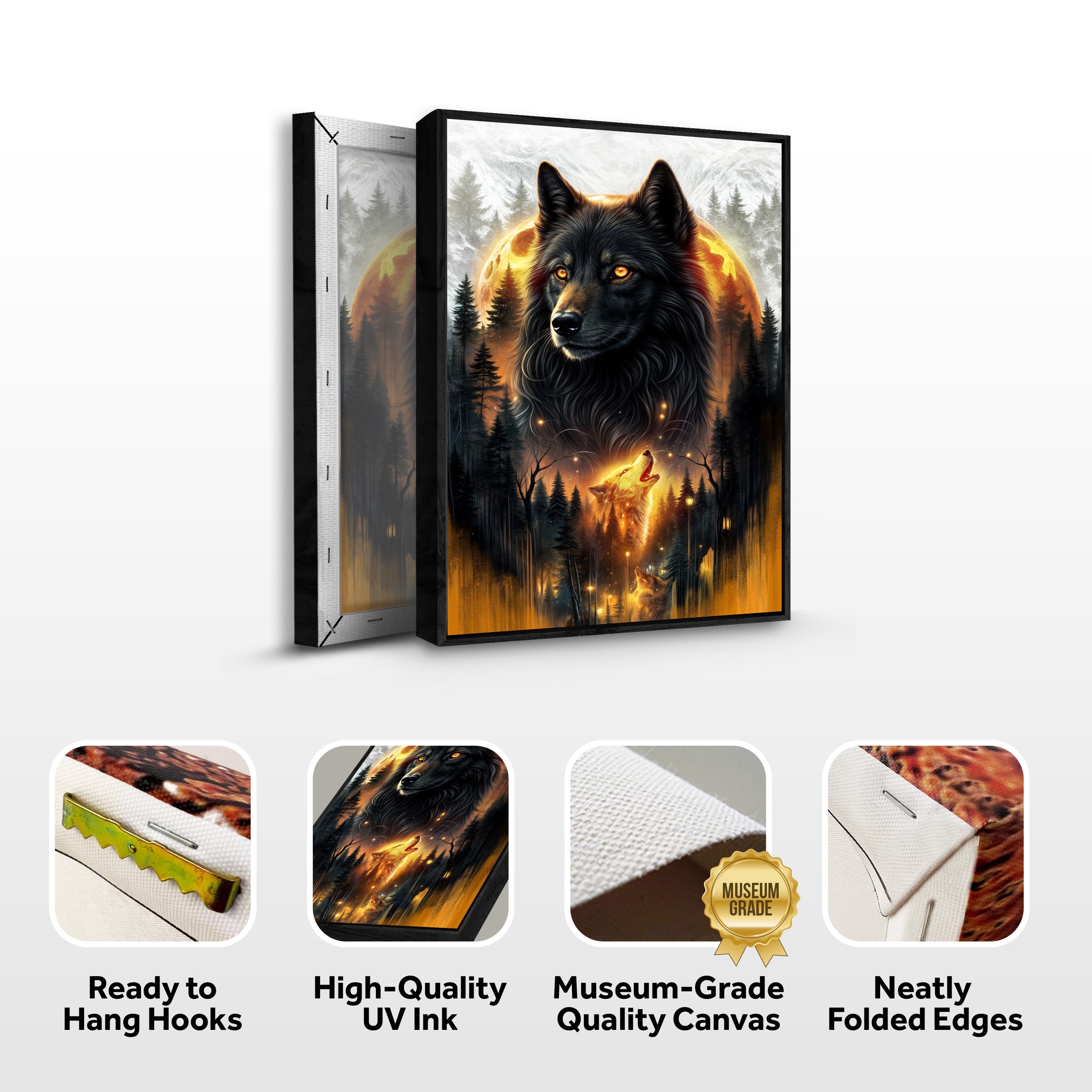 Eclipse of the Alpha Wolf Wall Art on sale at MyriadMart