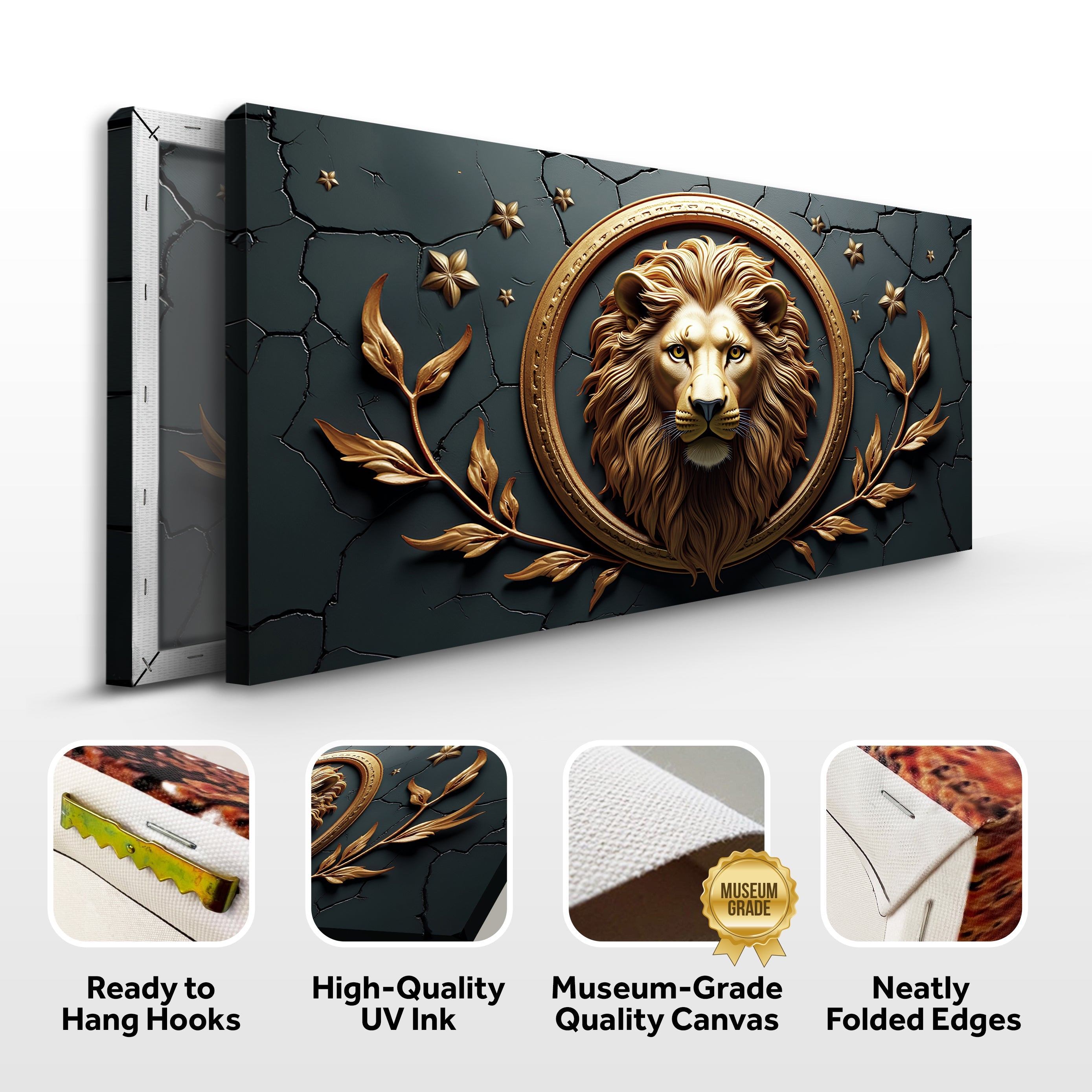 3D Majestic Lion Wall Art on sale at MyriadMart
