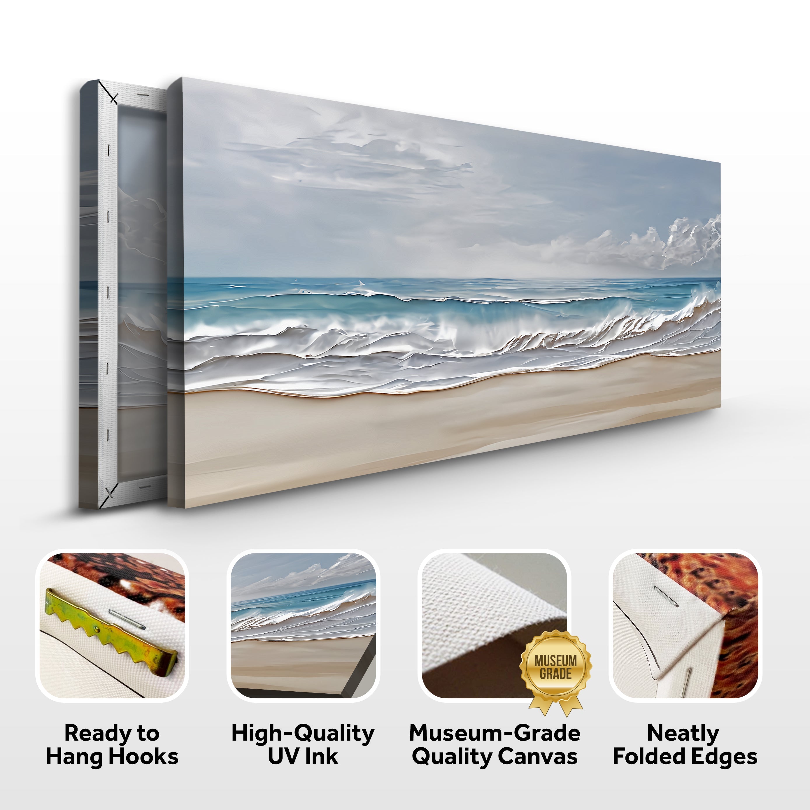 Serene Ocean Wave Coastal Wall Art VII on sale at MyriadMart