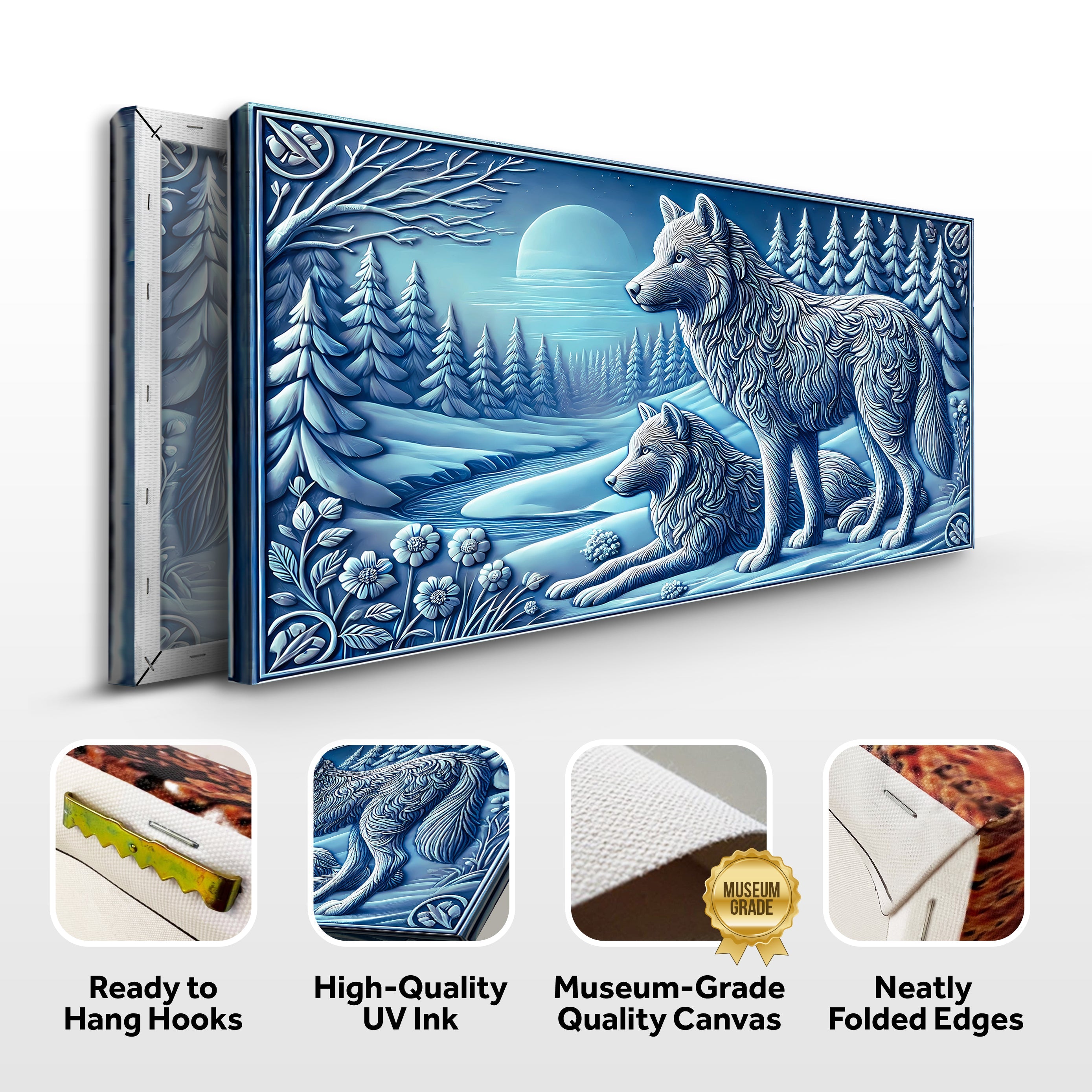3D Wolves Wall Art VI on sale at MyriadMart