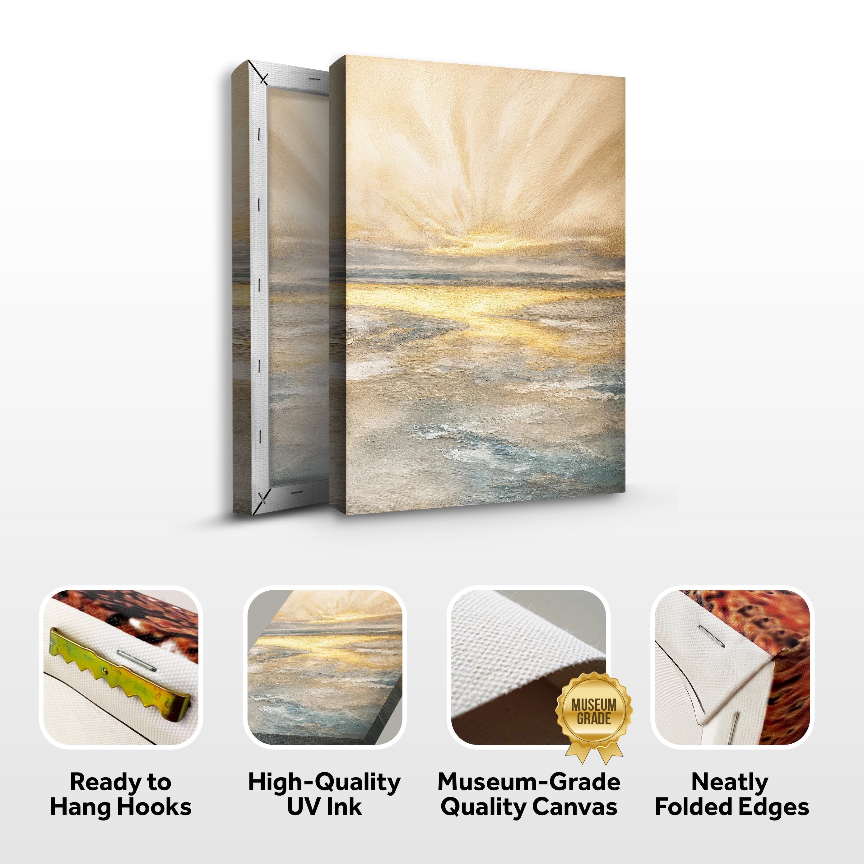 Abstract Sunrise By The Lakeside Wall Art on sale at MyriadMart