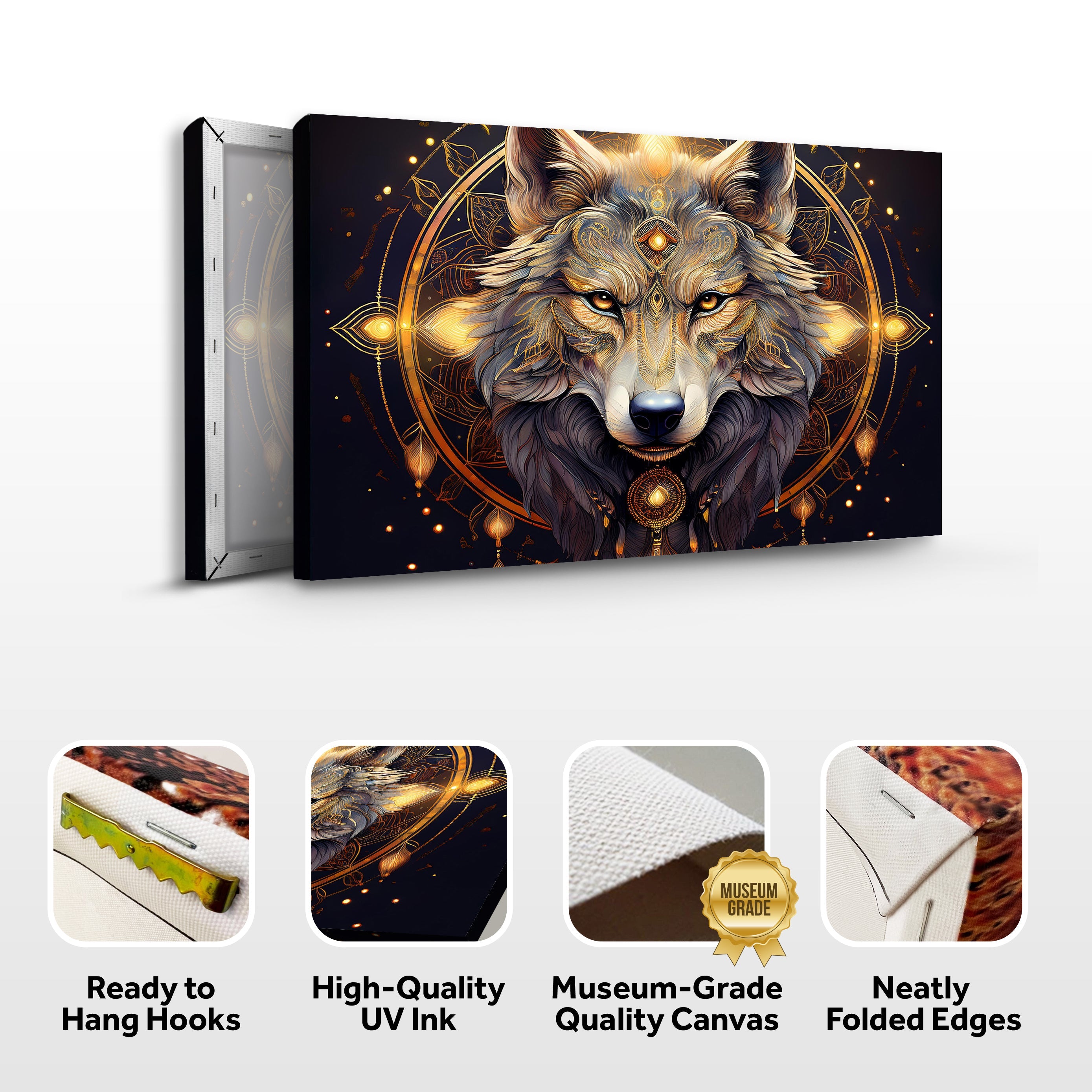 Wolf Head Wall Art on sale at MyriadMart