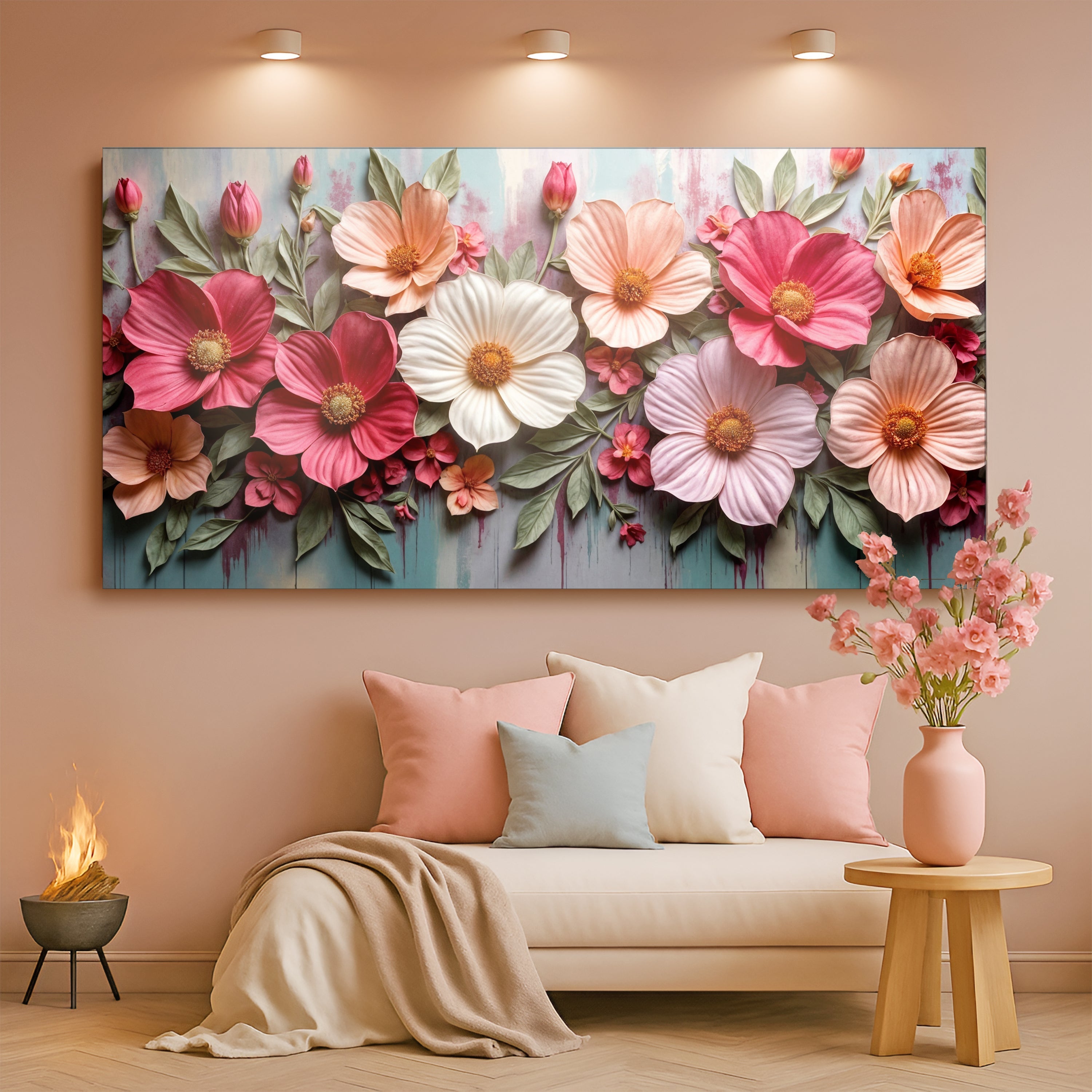 Colorful Floral Realistic Wall Art II on sale at MyriadMart