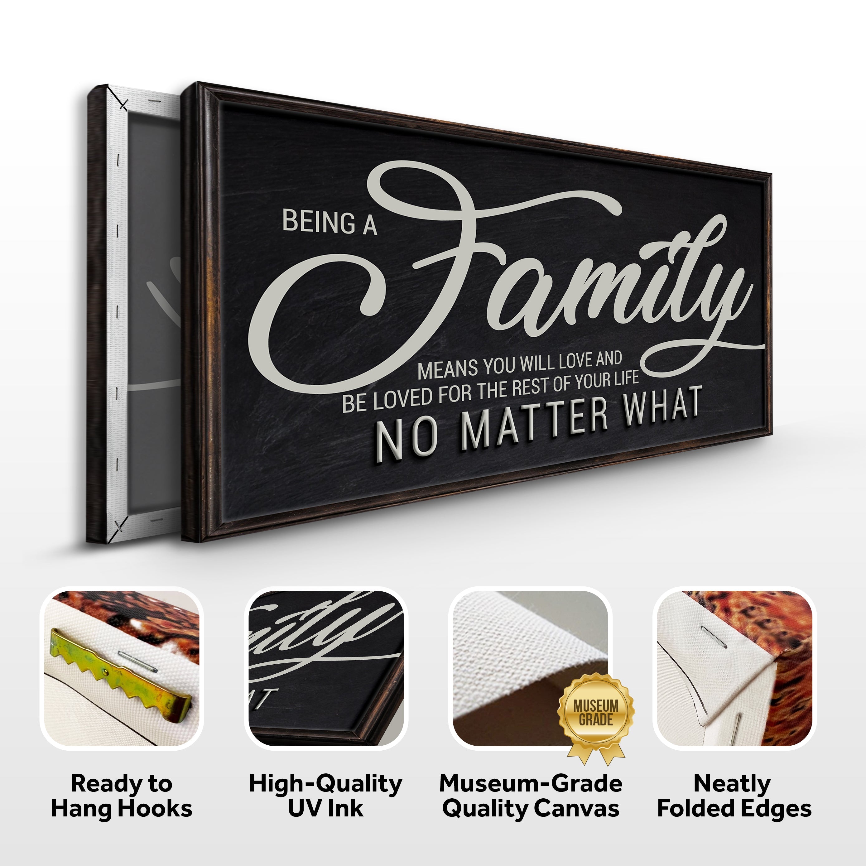 Being A Family Means Family Sign on sale at MyriadMart