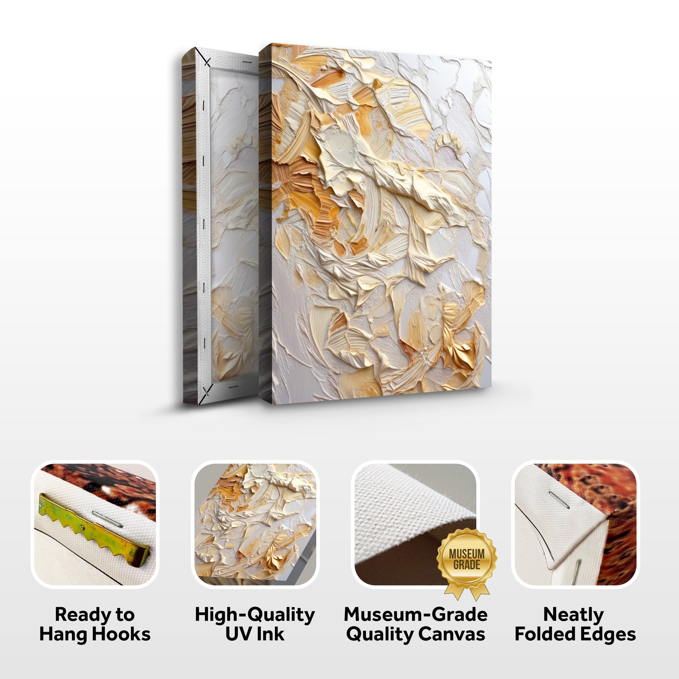 Minimalist Wave Abstract Impasto Wall Art on sale at MyriadMart