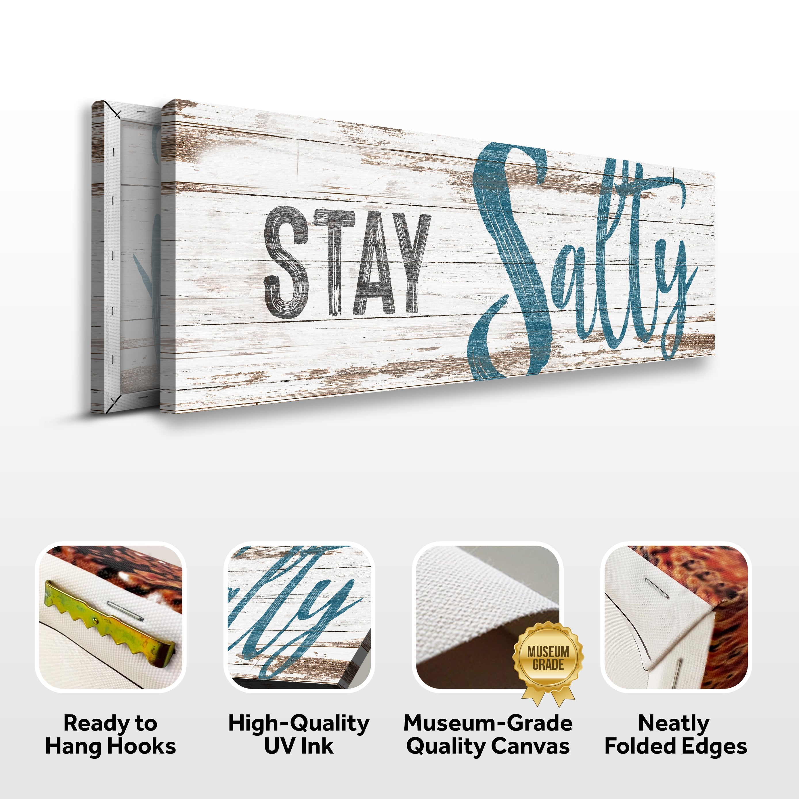 Stay Salty Coastal Sign VIII on sale at MyriadMart
