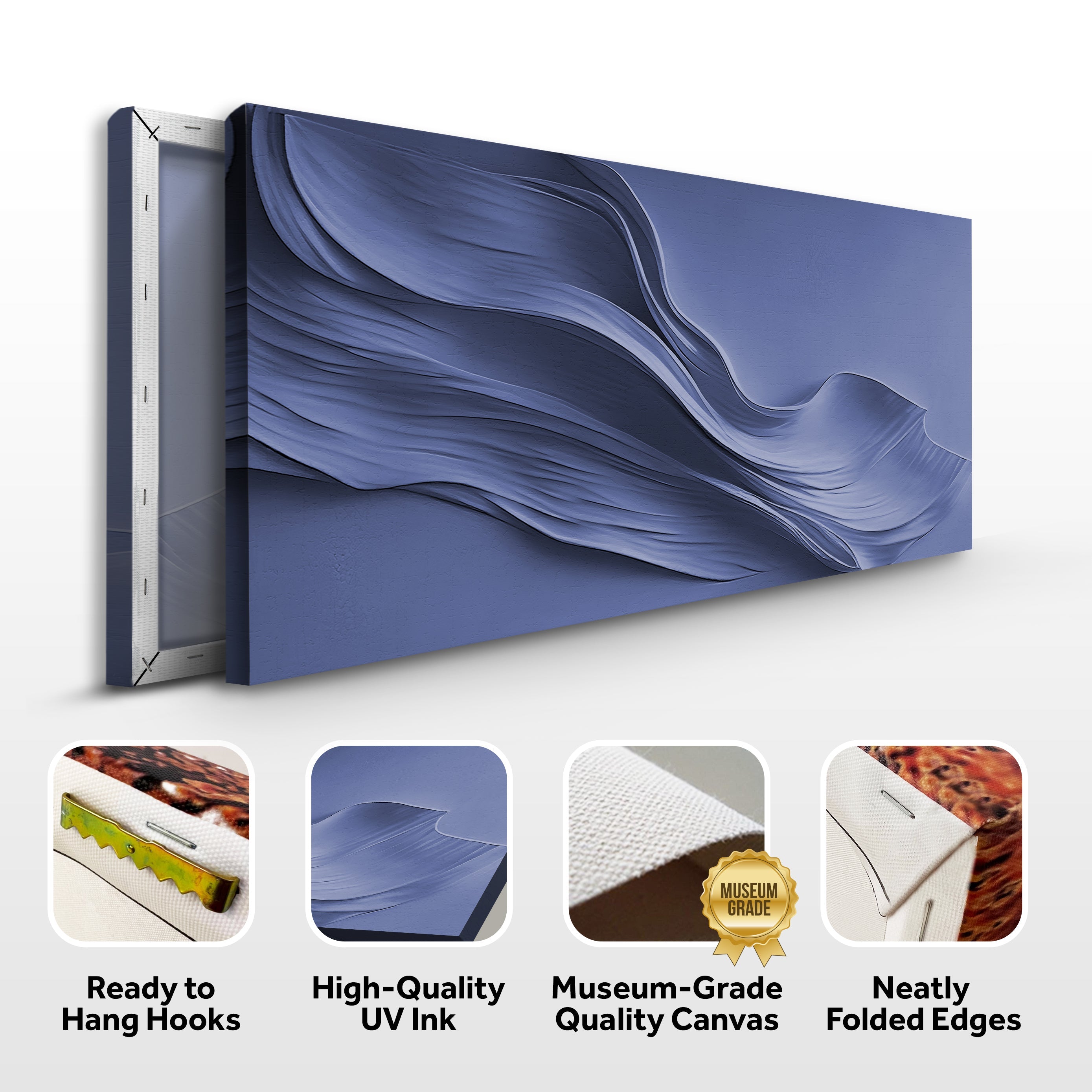 Midnight Navy Minimalist Wall Art on sale at MyriadMart