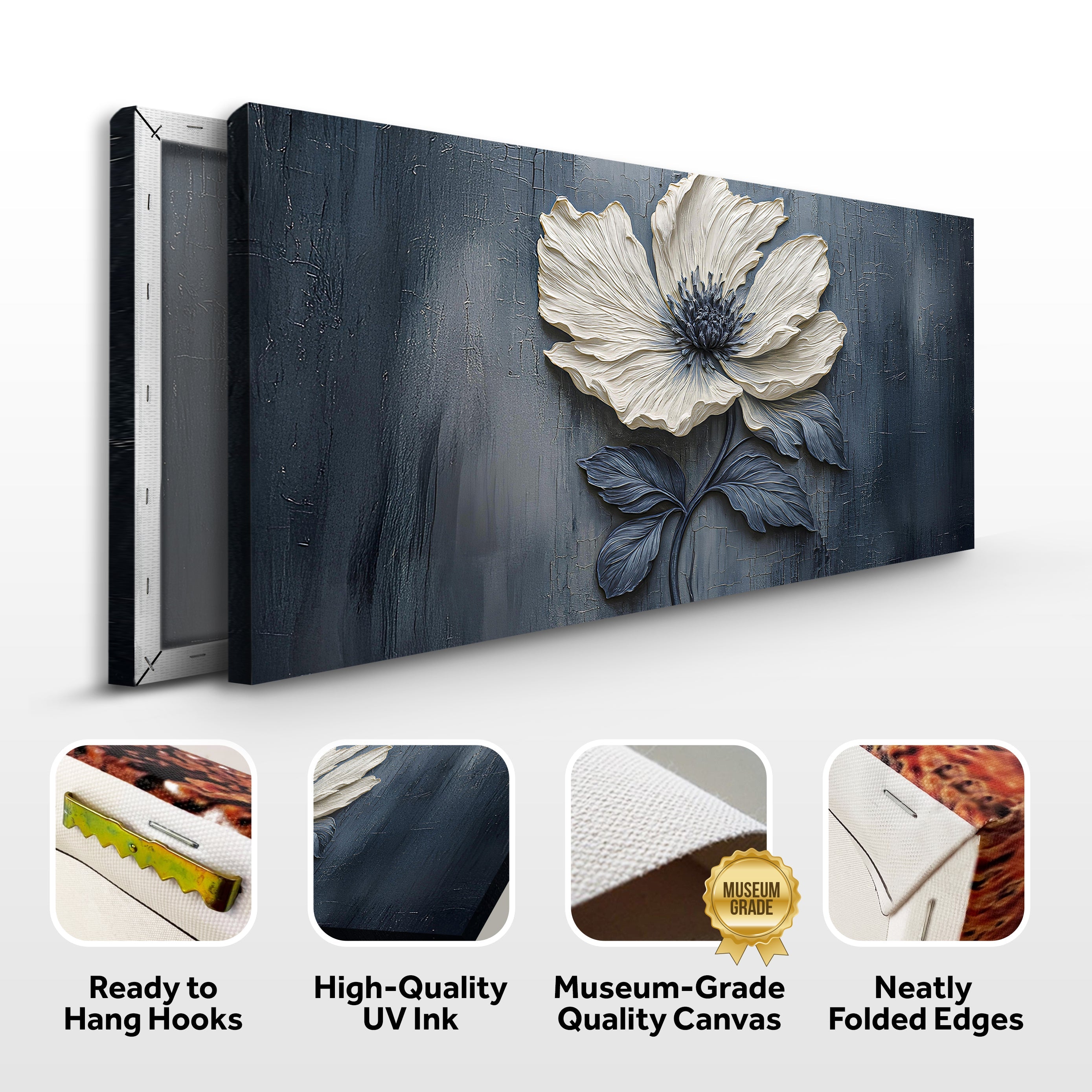 Floral Clay Relief Wall Art on sale at MyriadMart