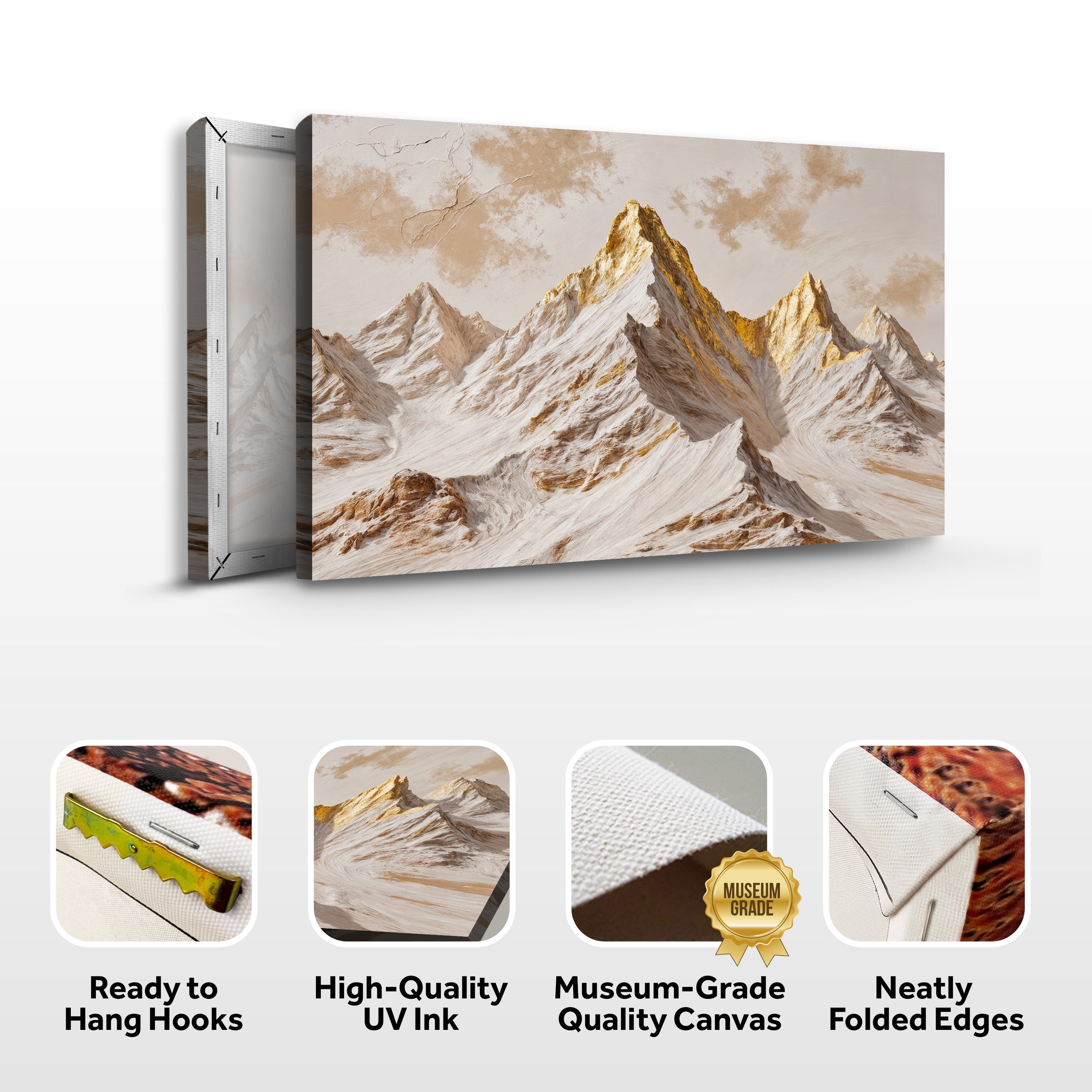 Golden Peaks Wall Art on sale at MyriadMart