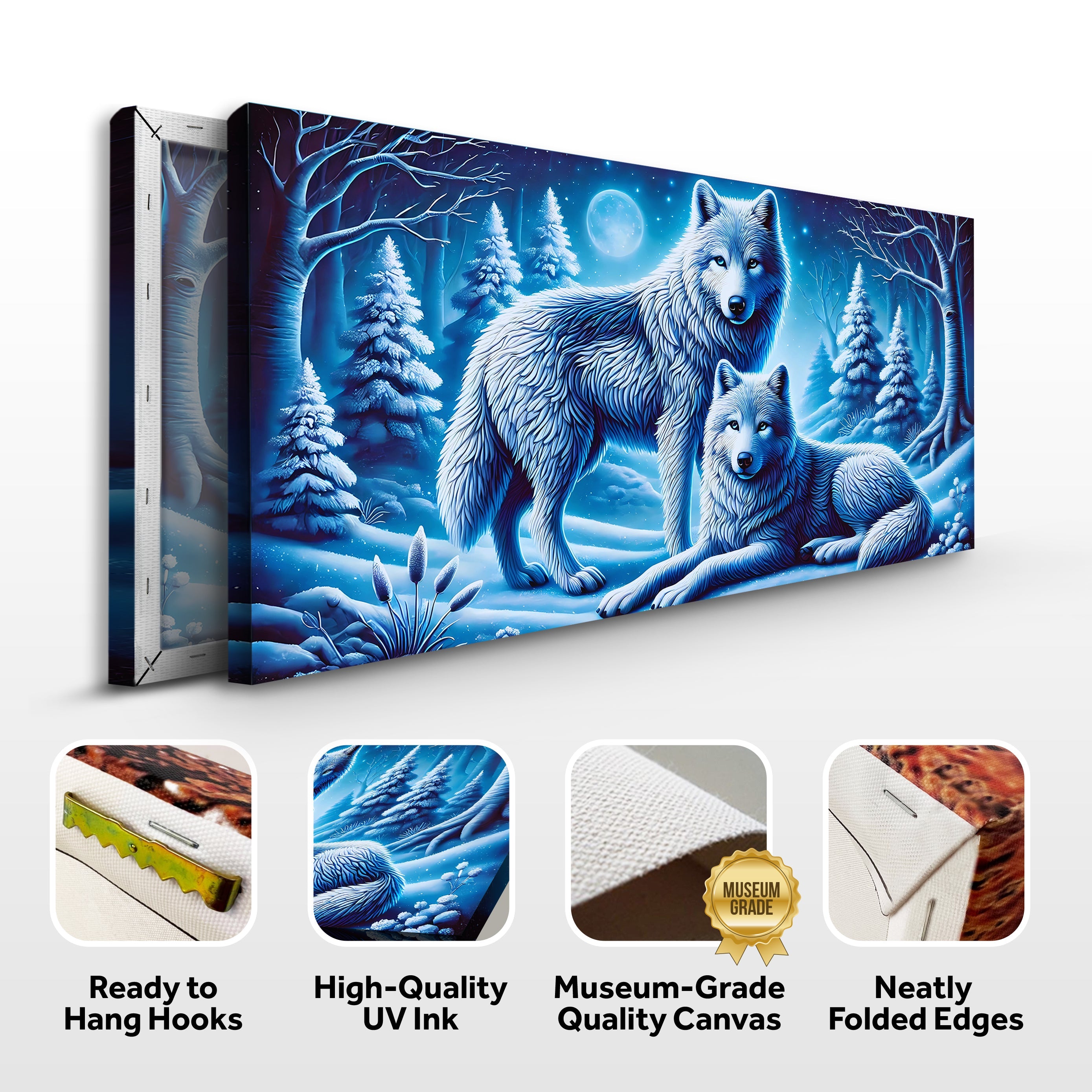 3D Wolves Wall Art II on sale at MyriadMart