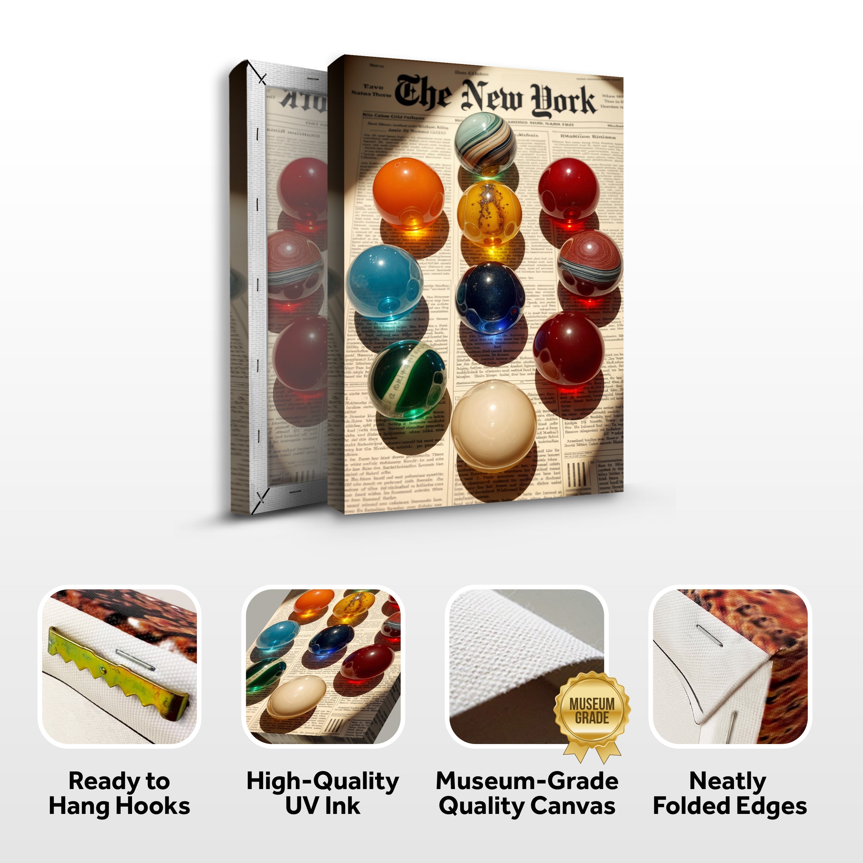 Vintage Newspaper Poster Wall Art on sale at MyriadMart