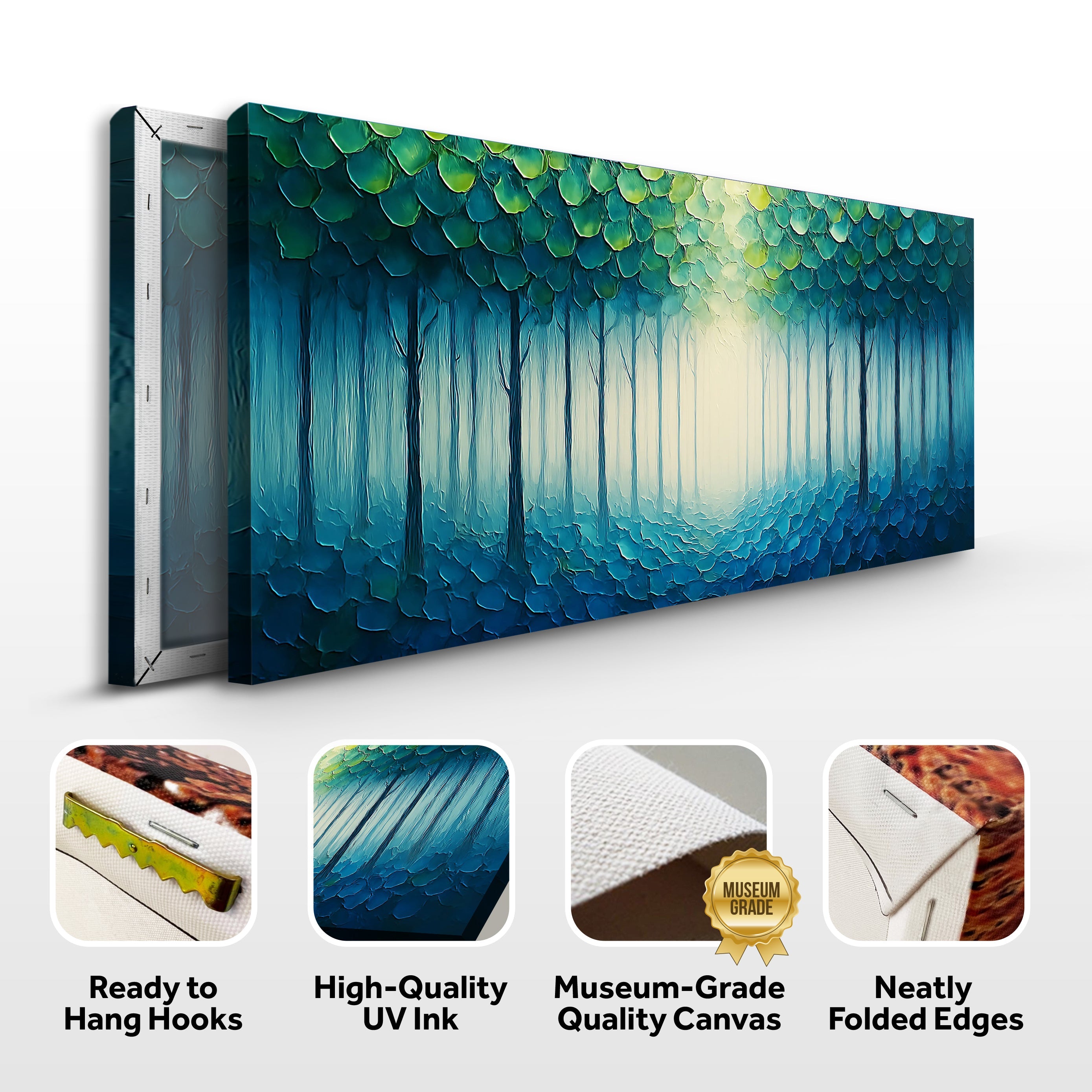 Forest Whispers Impasto Wall Art on sale at MyriadMart