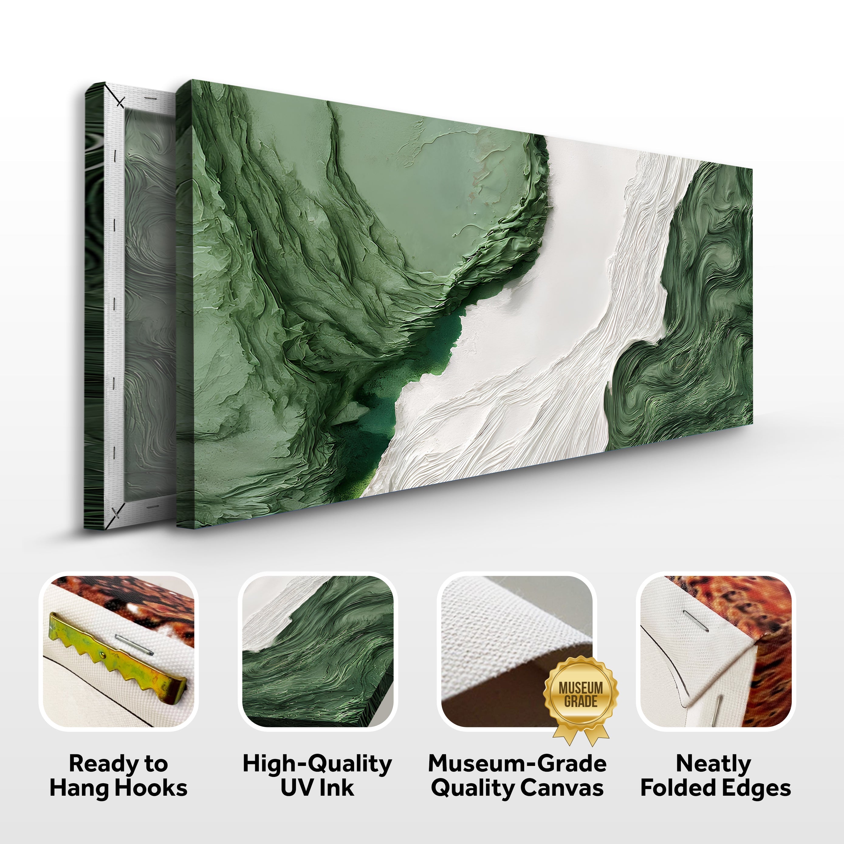 Green Rivers Abstract Wall Art V on sale at MyriadMart