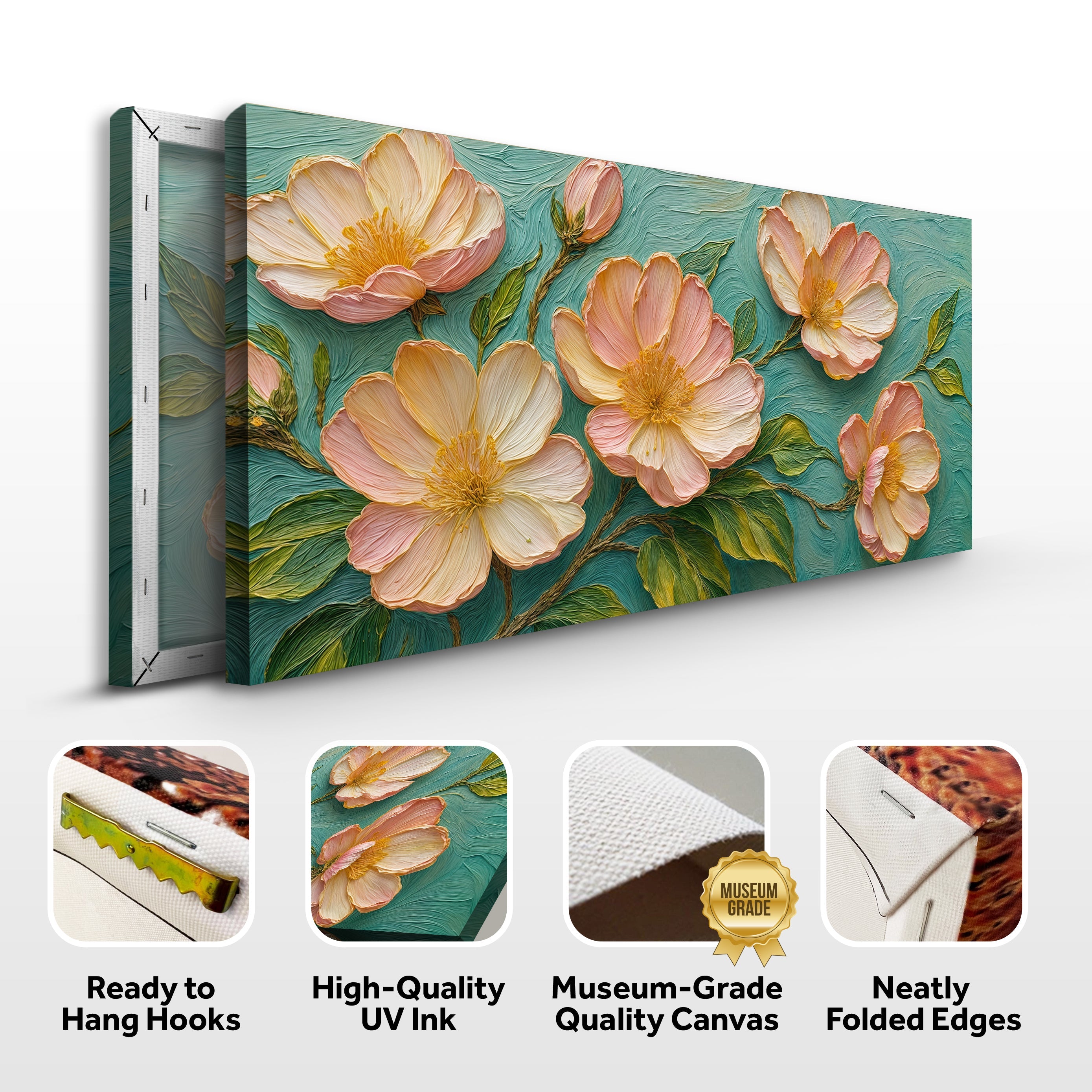 Blossoms Serenade Impasto Wall Art on sale at MyriadMart