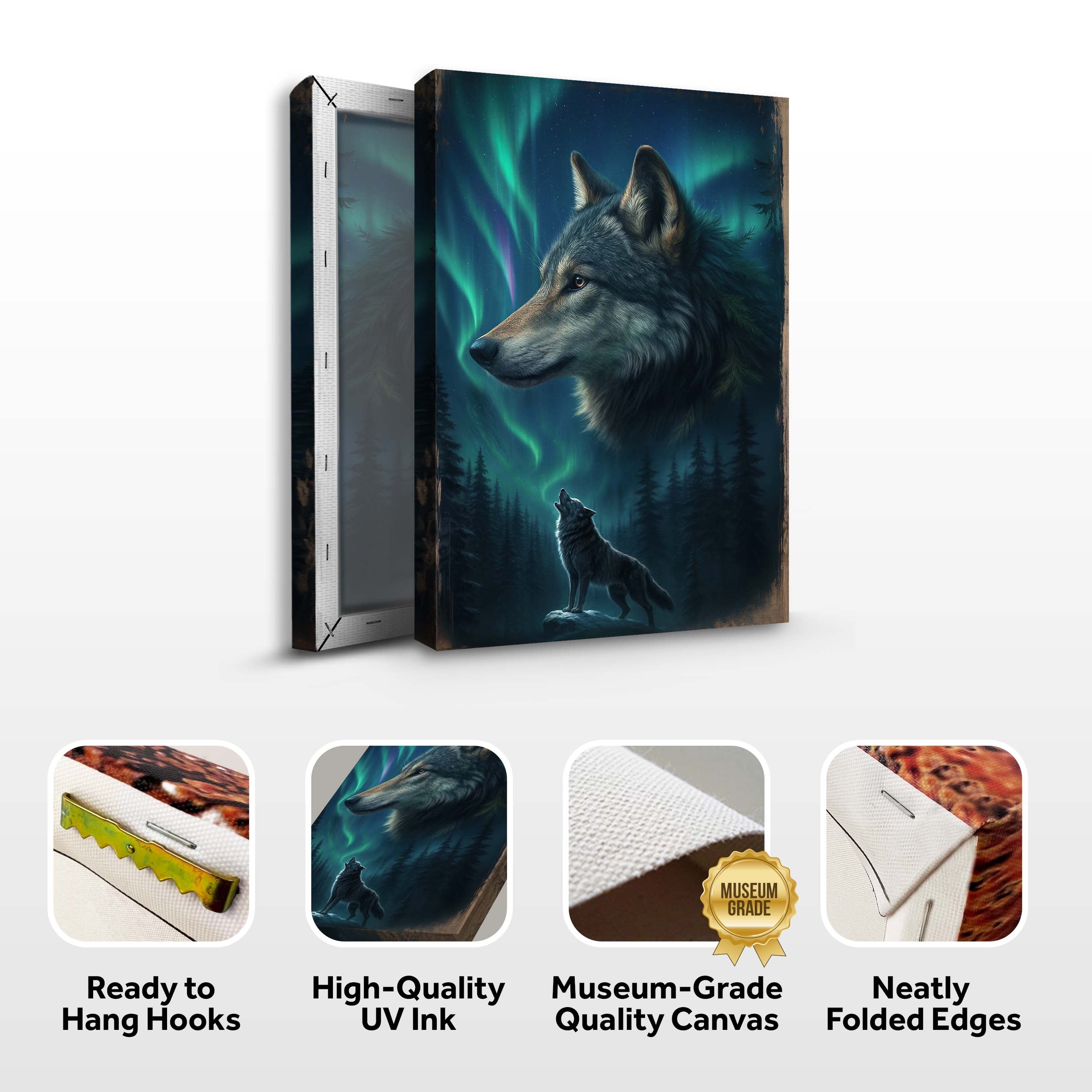 Wolf Double Exposure Wall Art IV on sale at MyriadMart