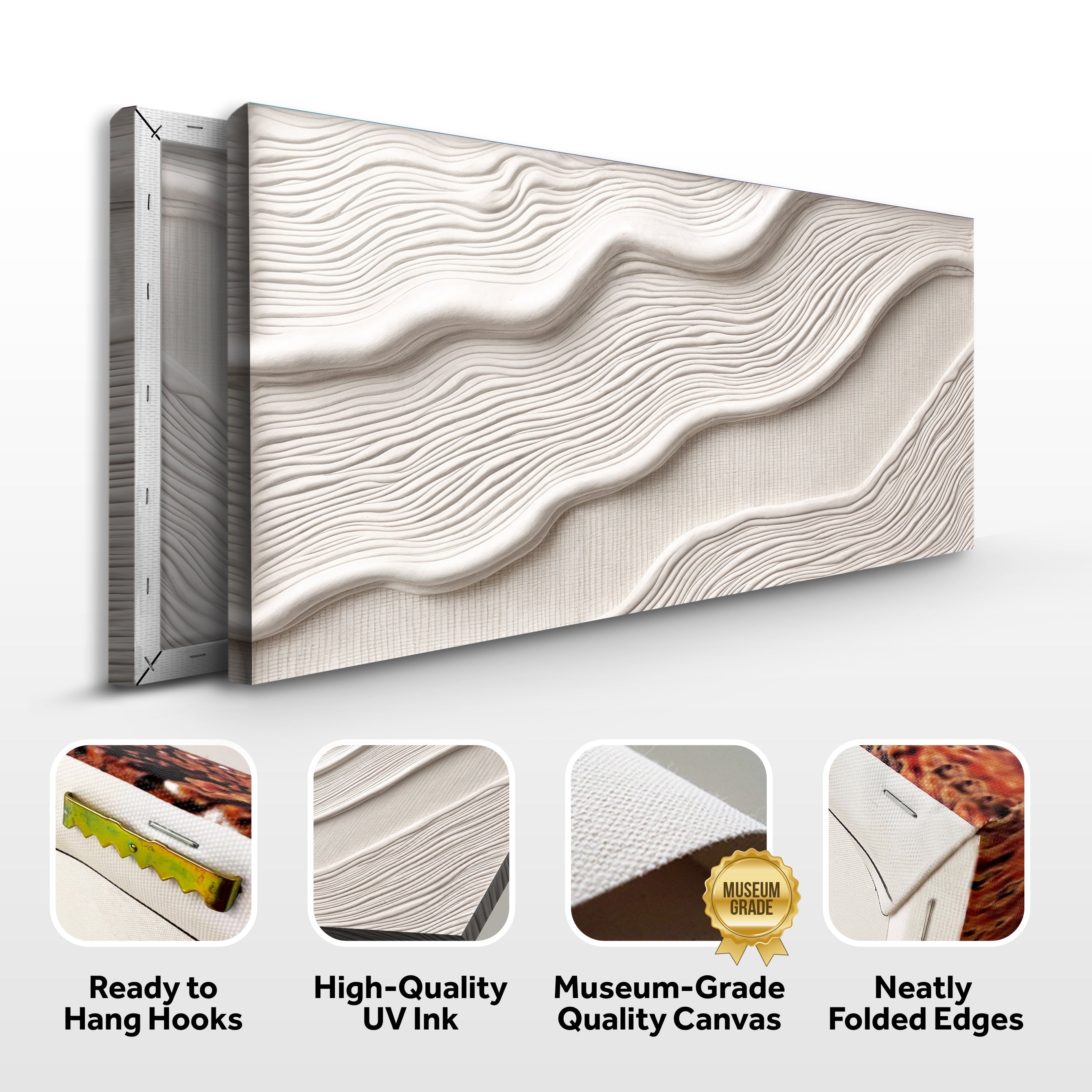 Ivory Impasto Abstract Wall Art II on sale at MyriadMart