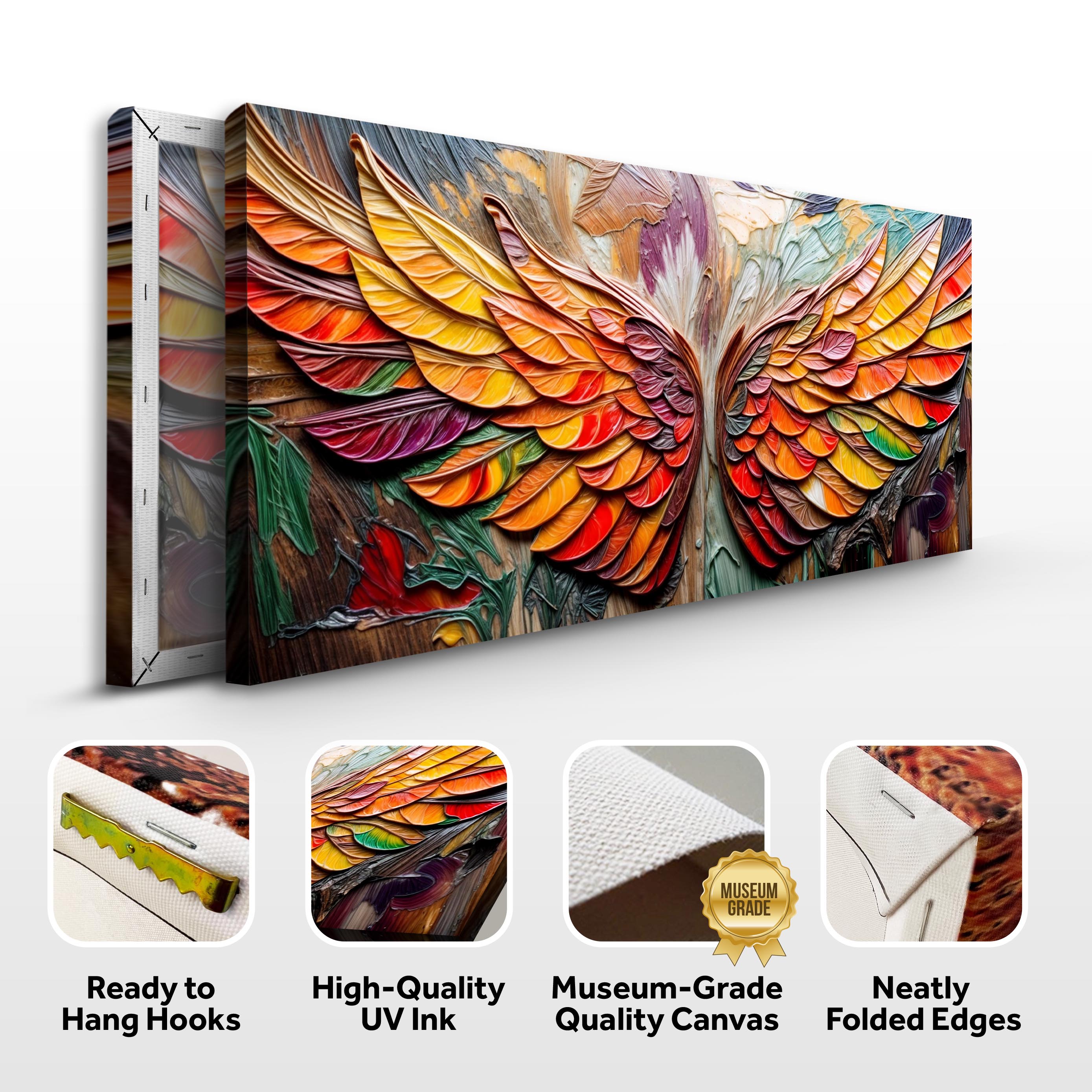 Wings Of Ascension Impasto Wall Art on sale at MyriadMart