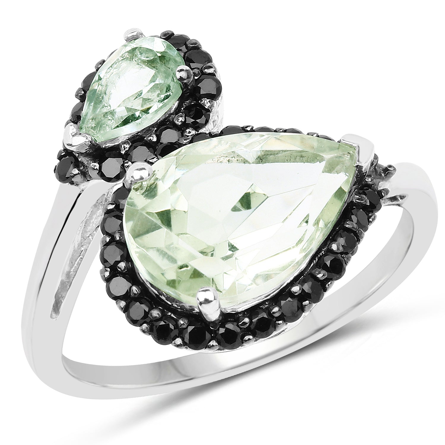 3.42 Carat Genuine Multi Stone .925 Sterling Silver Ring on sale at MyriadMart