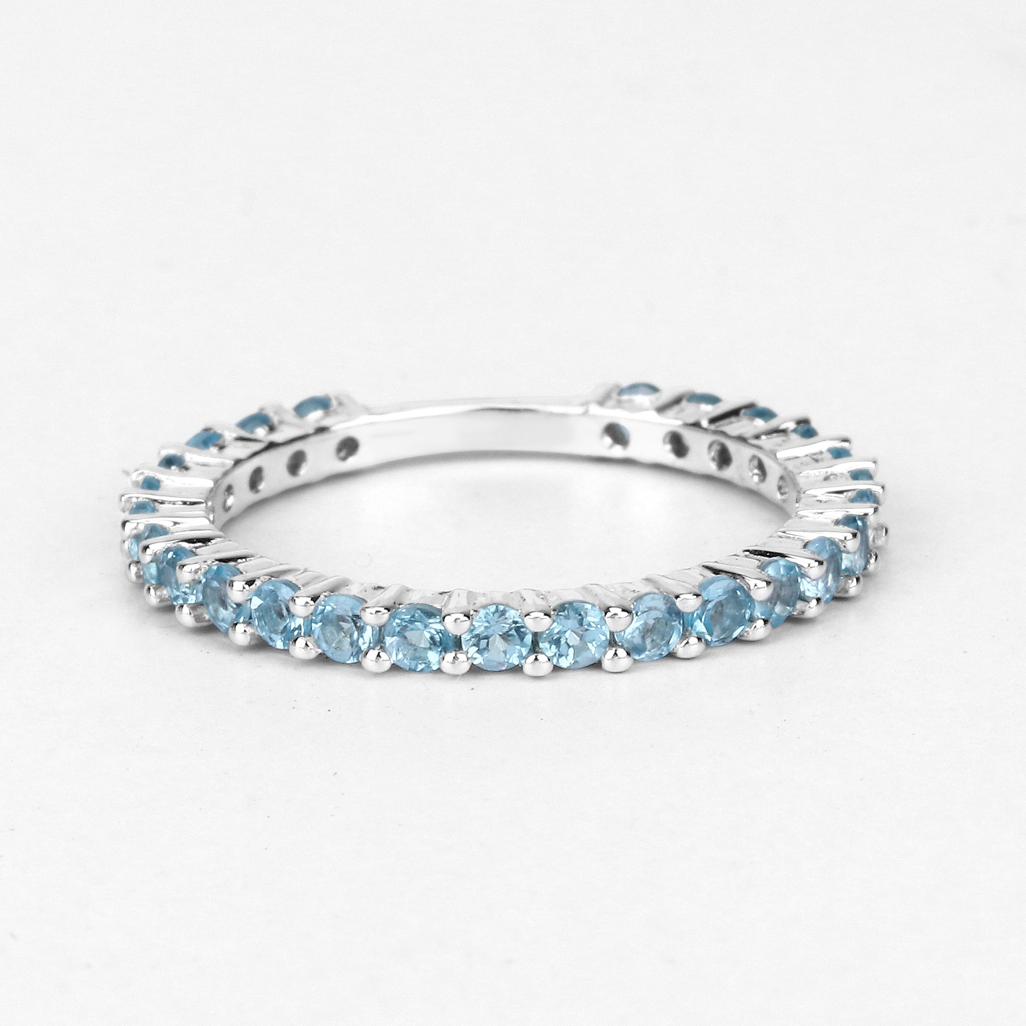 0.94 Carat Genuine Swiss Blue Topaz .925 Sterling Silver Ring on sale at MyriadMart