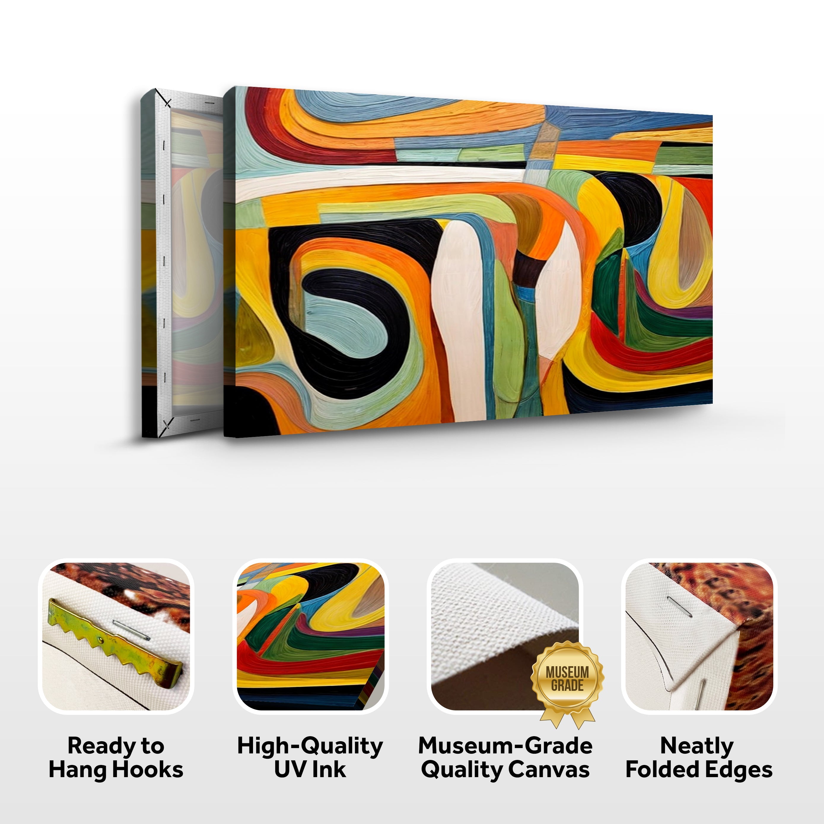 Modern Vibrant Abstract Wall Art on sale at MyriadMart