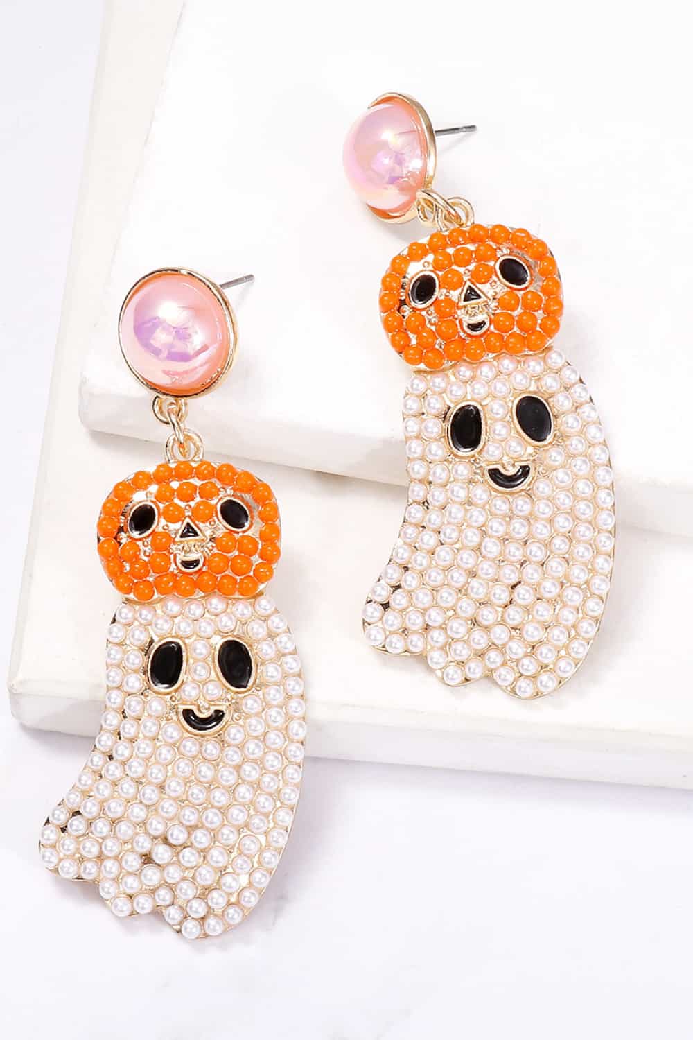 Halloween Ghost Shape Dangle Earrings - MyriadMart
