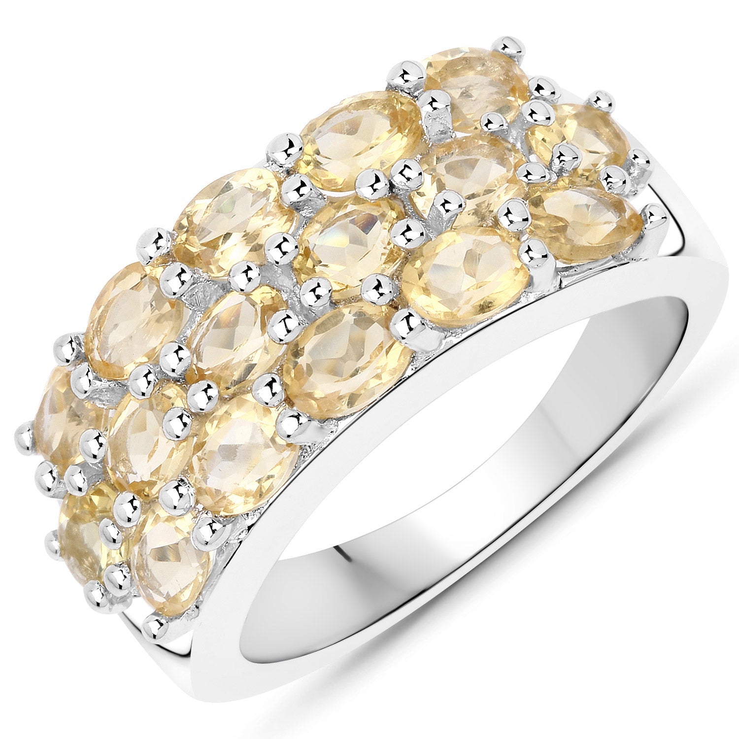 8.32 Carat Genuine Citrine .925 Sterling Silver 3 Piece Jewelry Set Ring, Earrings, and Pendant w/ Chain on sale at MyriadMart