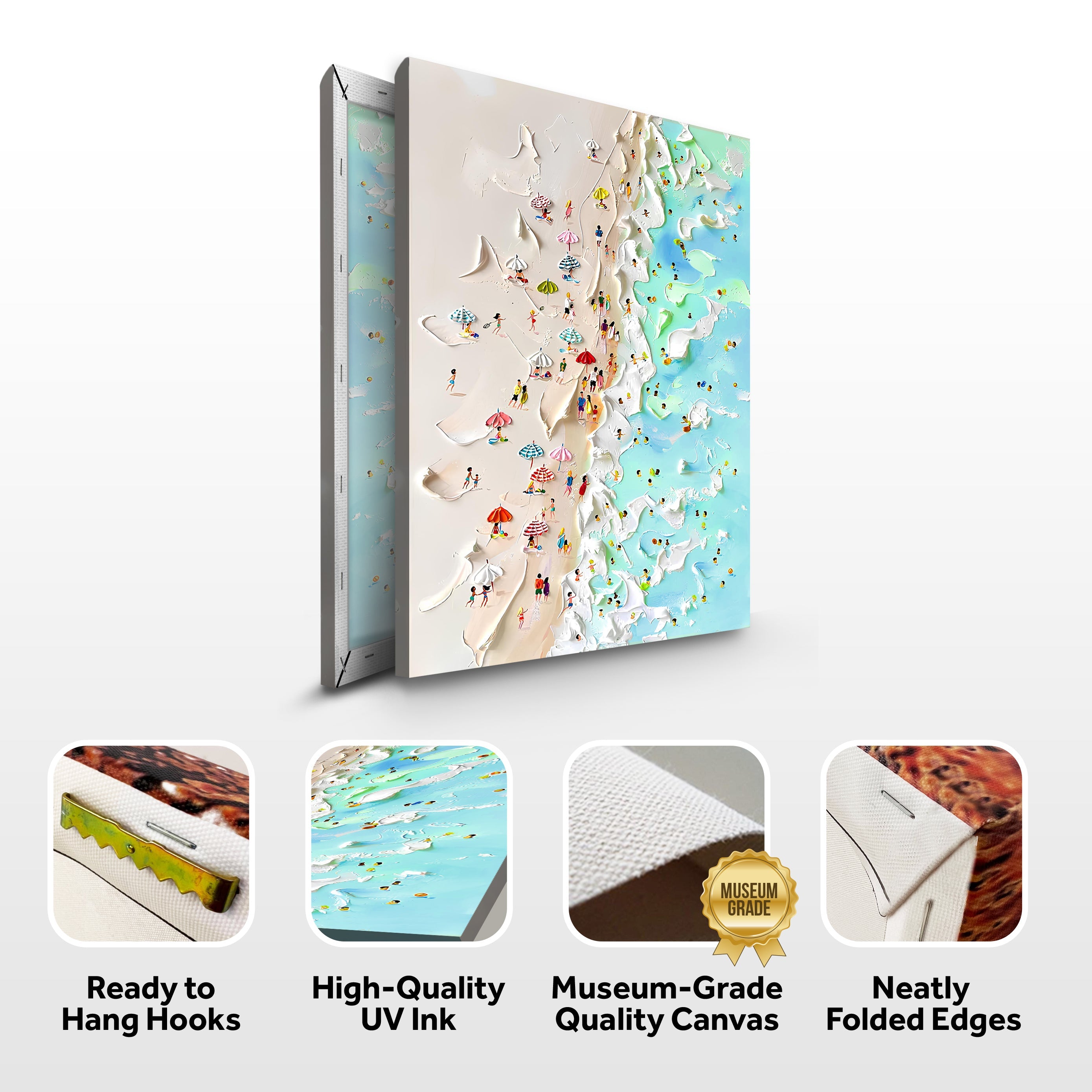 Beachfront Painting Coastal Wall Art on sale at MyriadMart