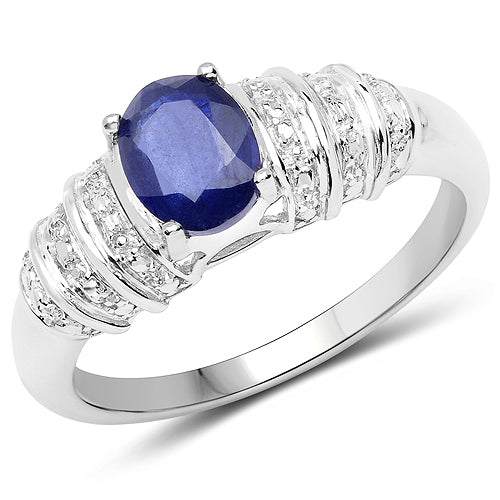 1.40 Carat Genuine Kyanite .925 Sterling Silver Ring on sale at MyriadMart